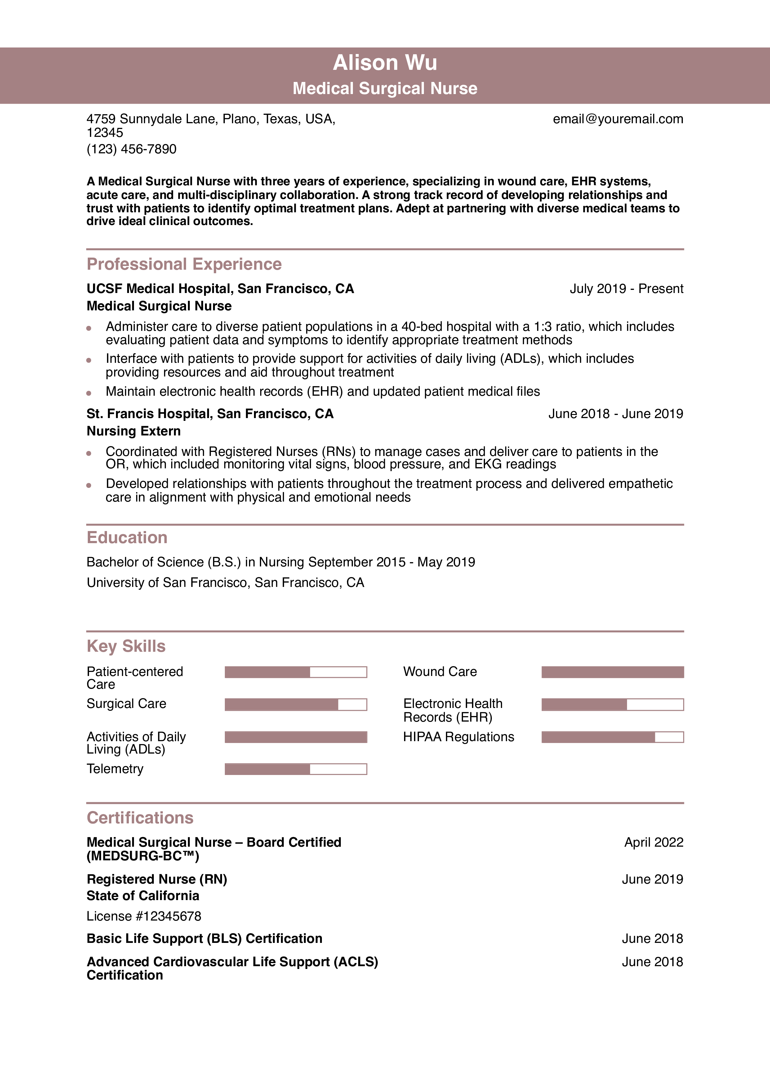 Entry-level Resume