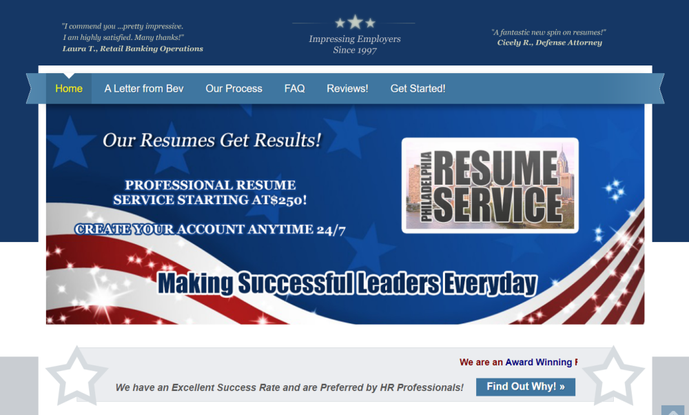 resume service philadelphia pa