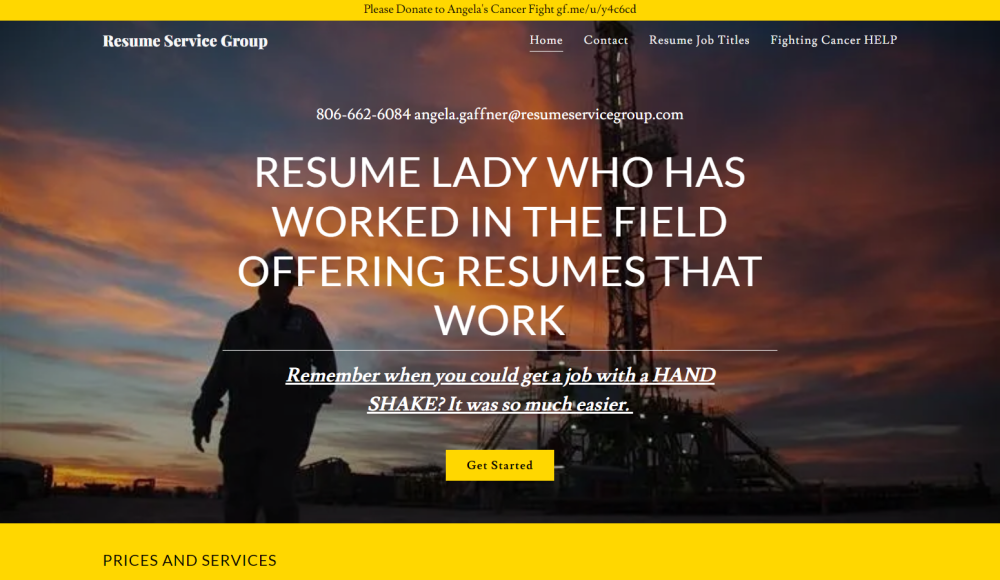 Resume Service Group Homepage