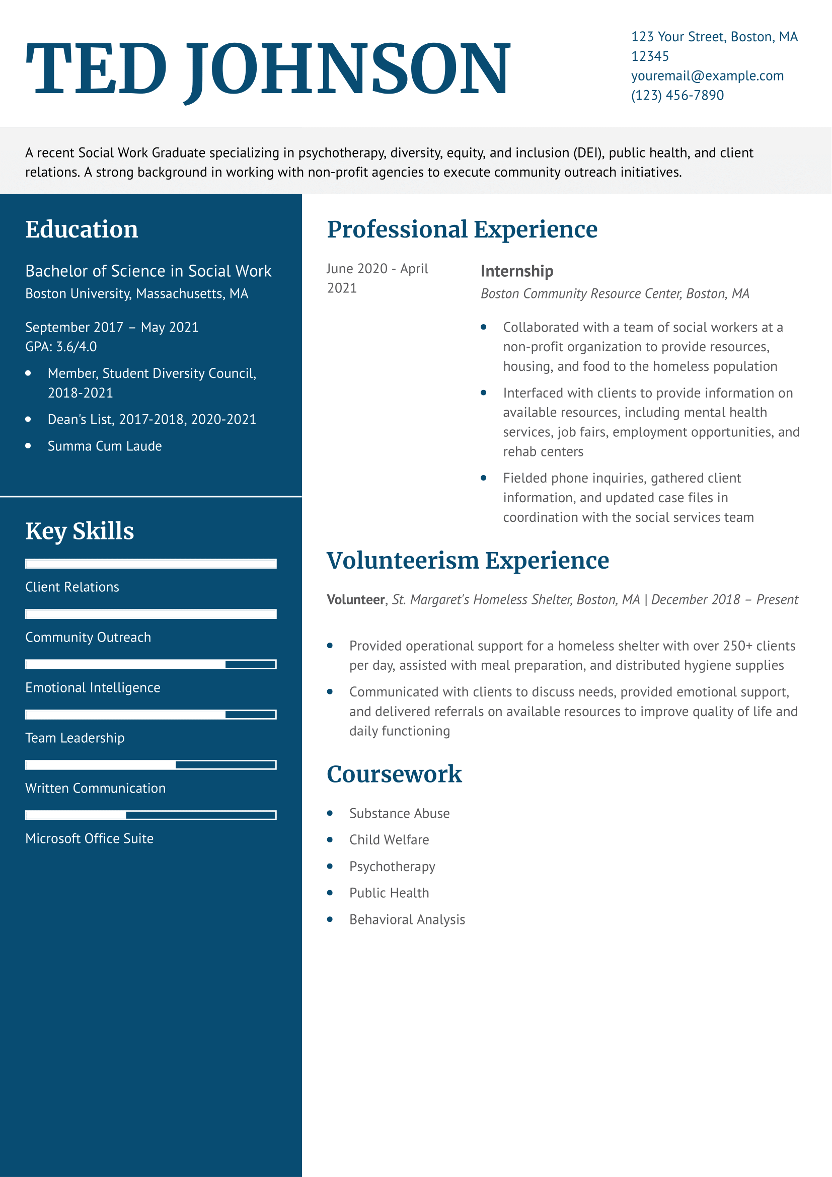 Graduate School Resume Examples and Templates for 2025 
