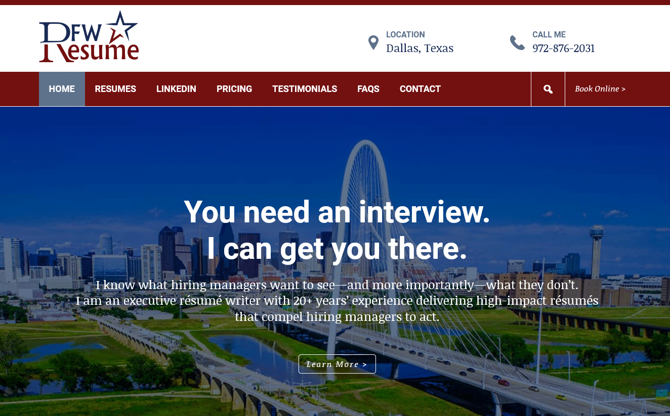 DFW Resume Homepage