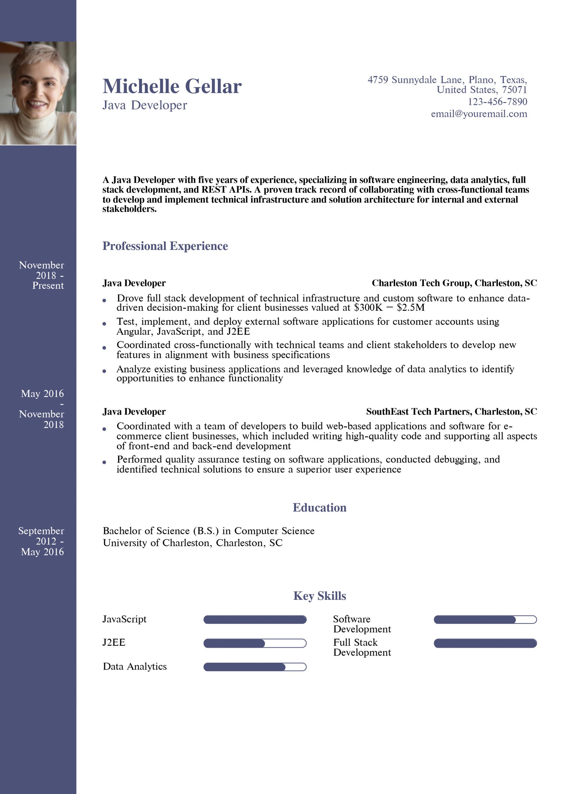 Java Developer Resume Examples and Templates for 2025