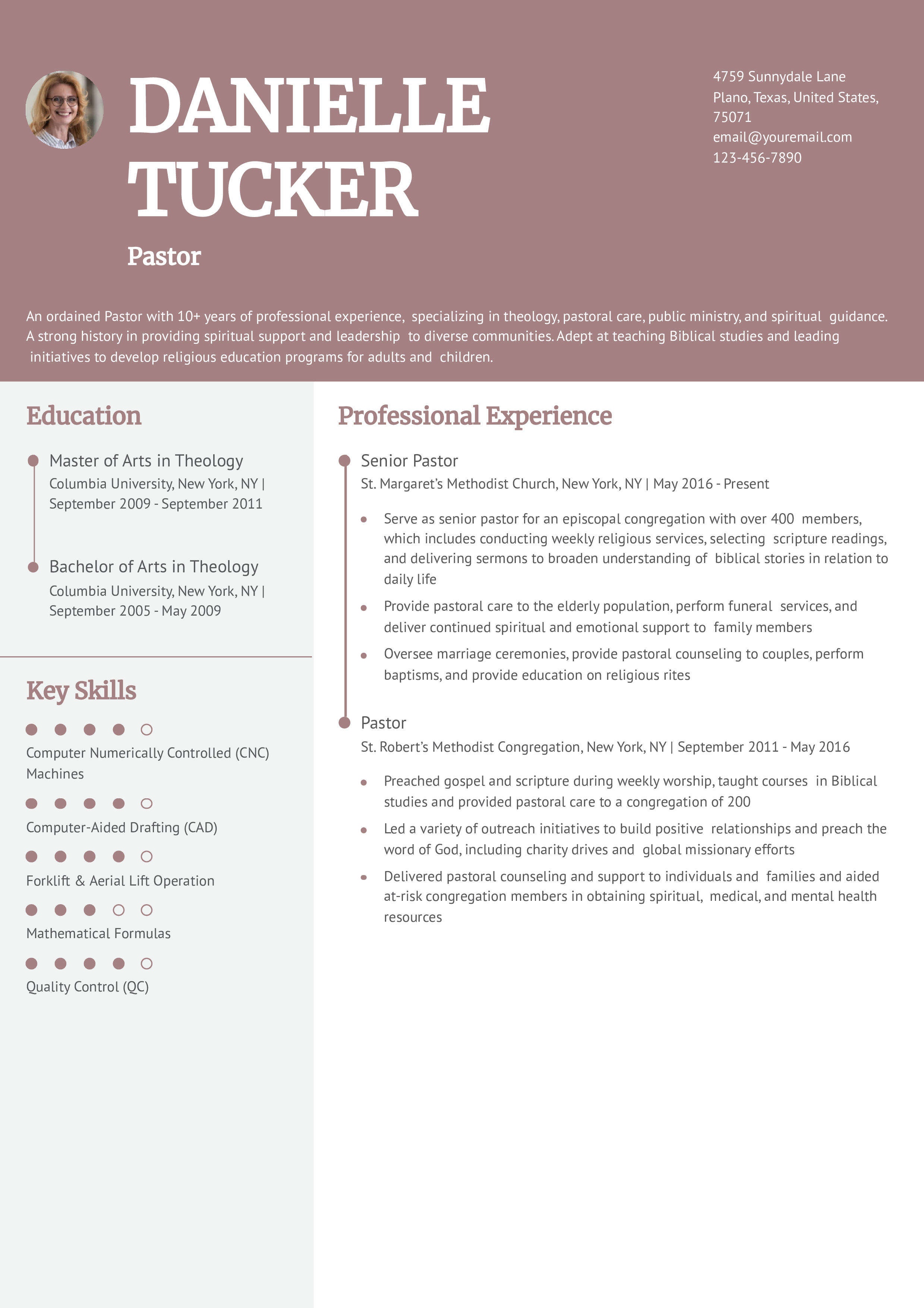 Pastor Resume Examples and Templates - Pastor Senior Level.pdf 