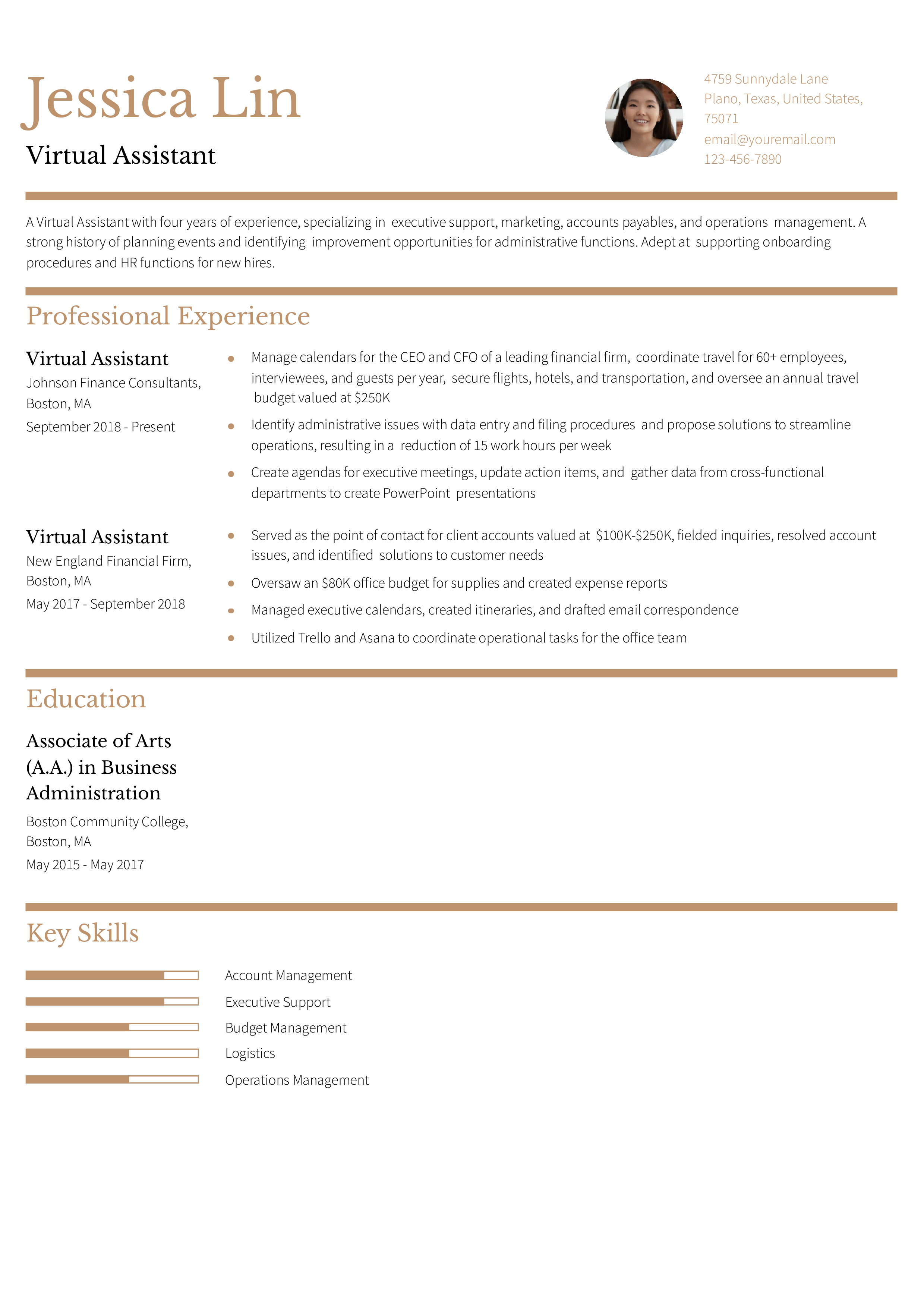 Mid-Career Resume
