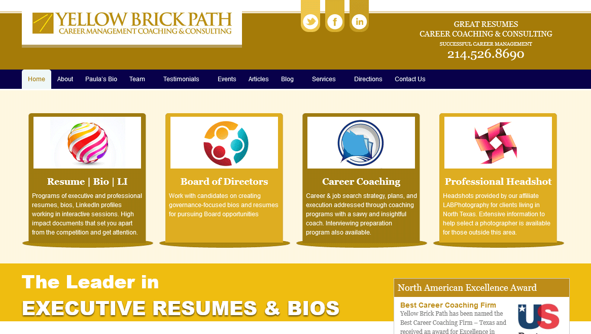 Yellow Brick Path Homepage