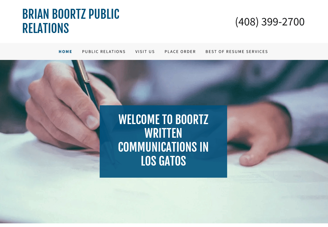 Brian Boortz Public Relations Homepage