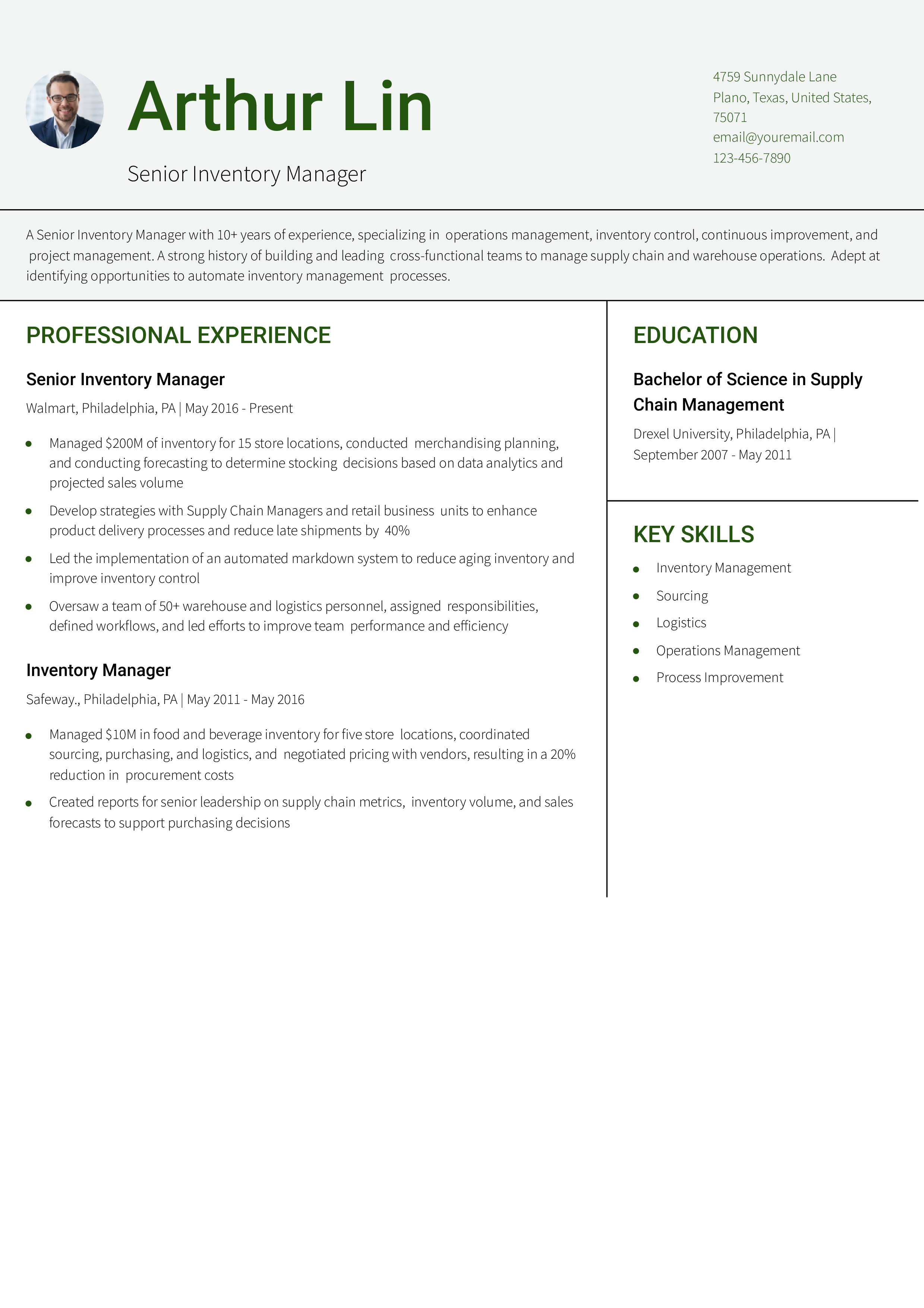 Senior-level Resume