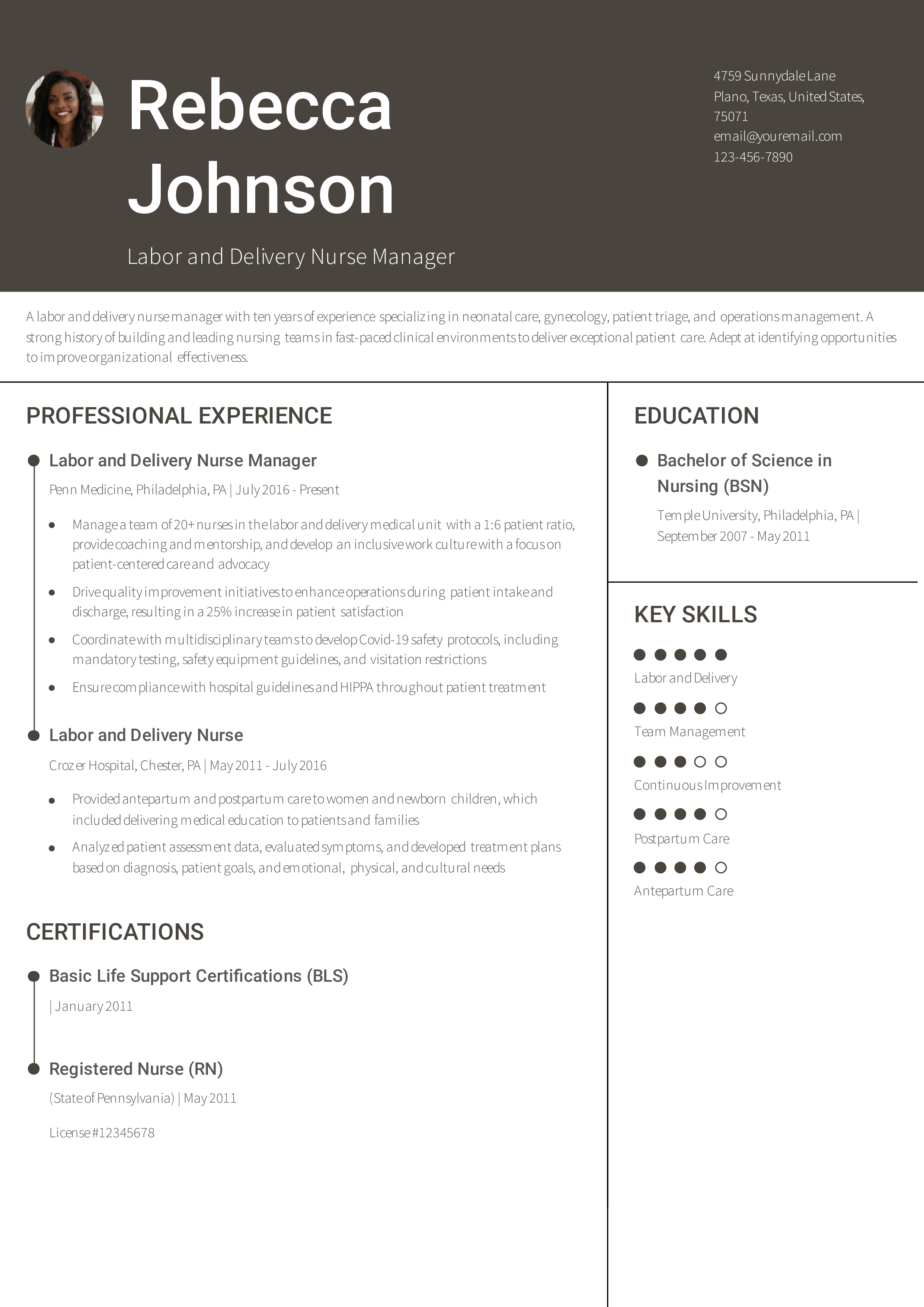 Senior-level Resume