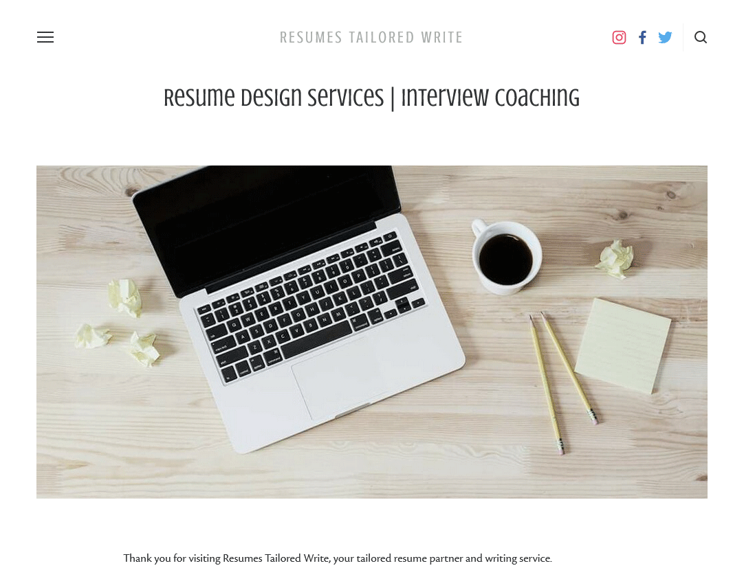 Resumes Tailored Write Homepage