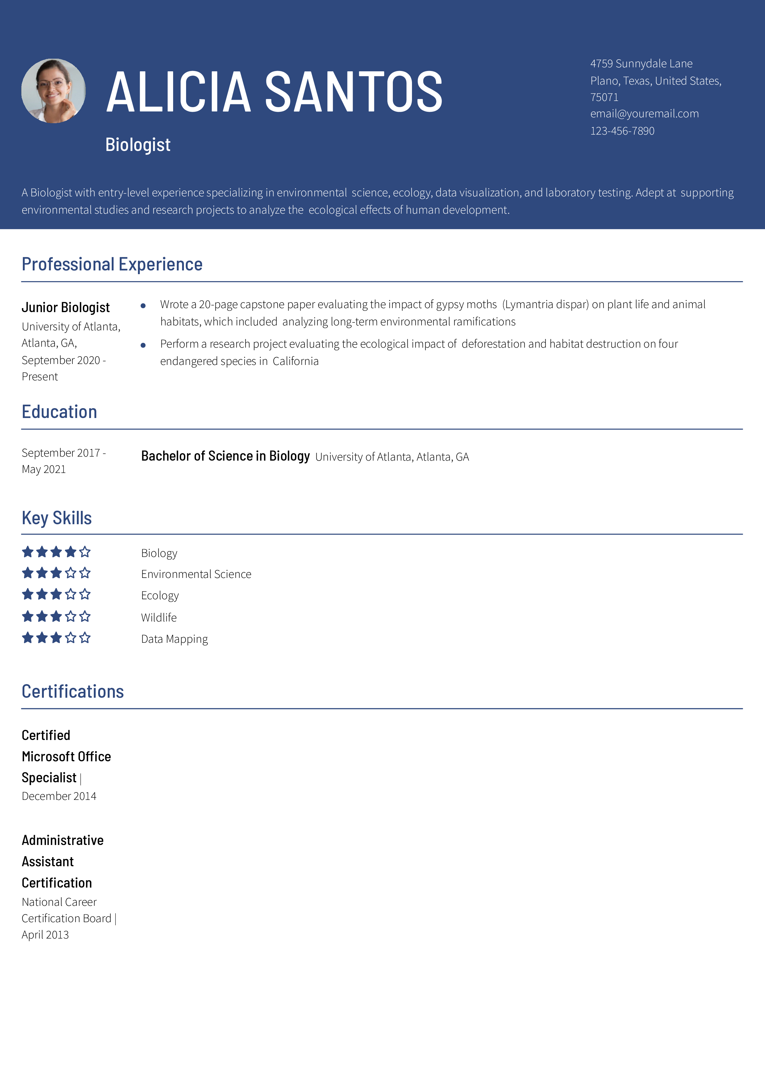 Entry-level Resume