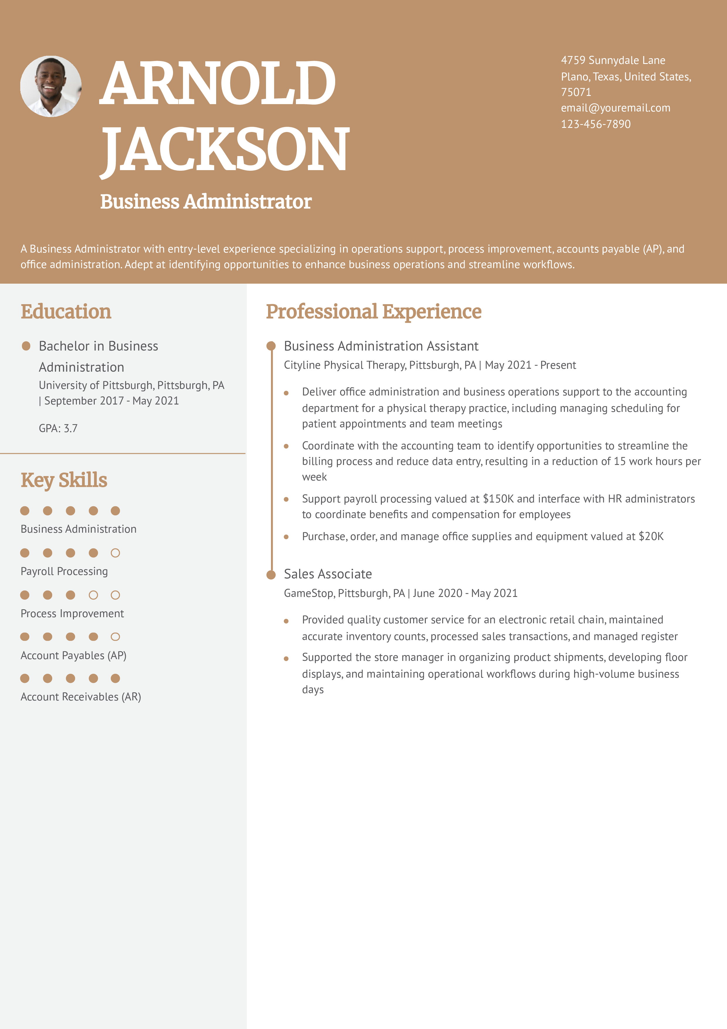 Entry-level Resume