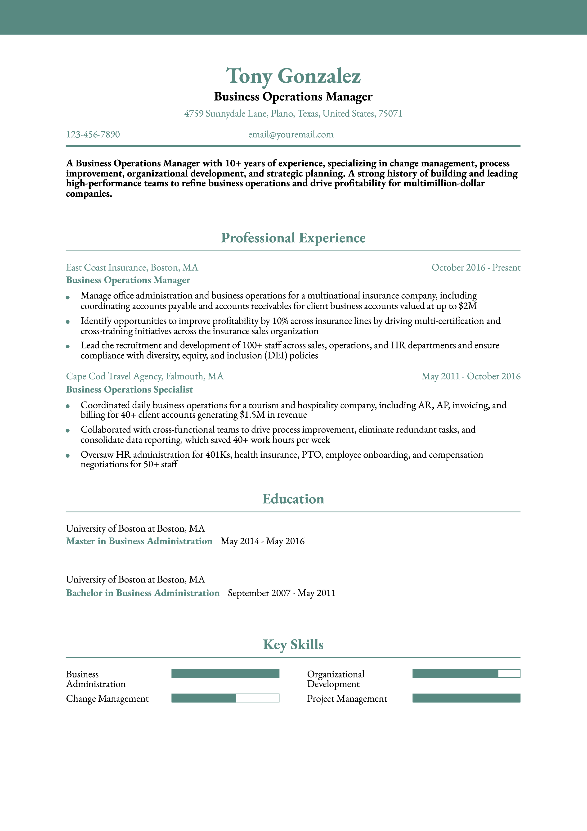 Senior-level Resume
