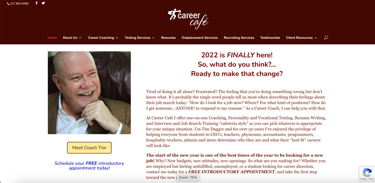 Career Cafe Homepage