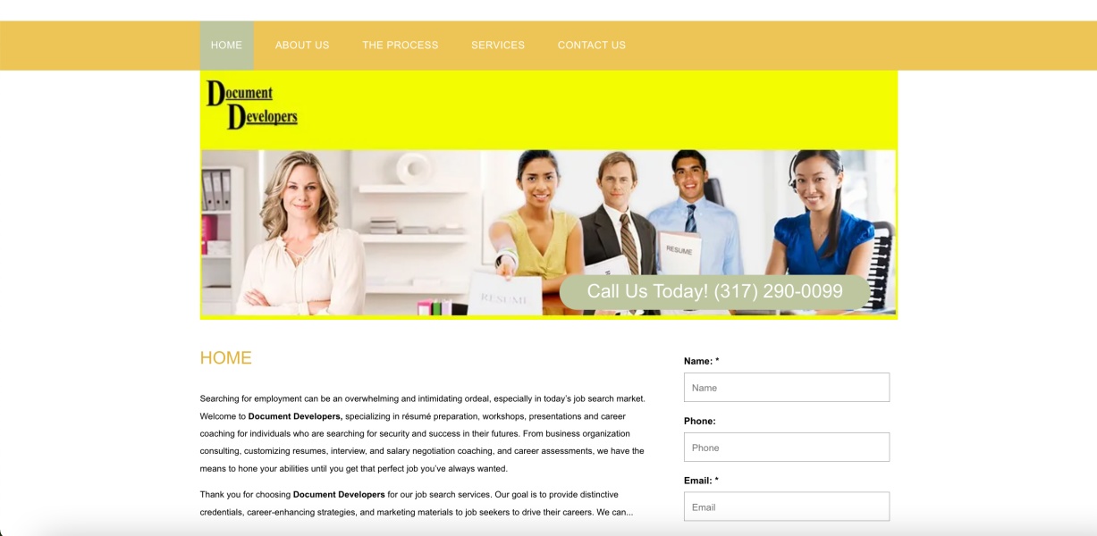 Document Developers Homepage
