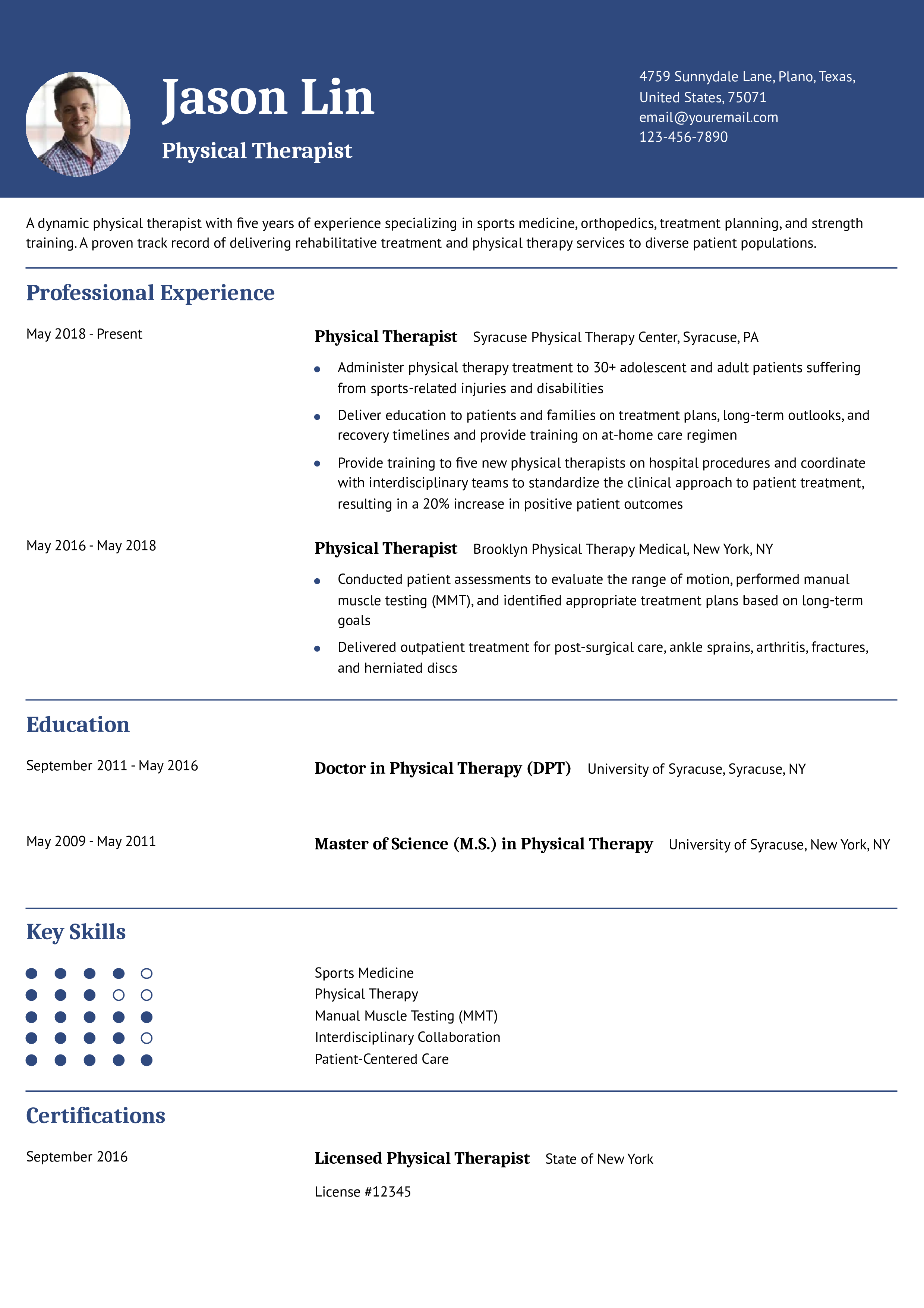 Mid-Career Resume