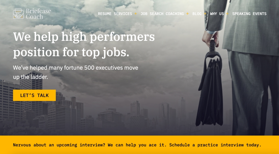 Briefcase Coach Homepage