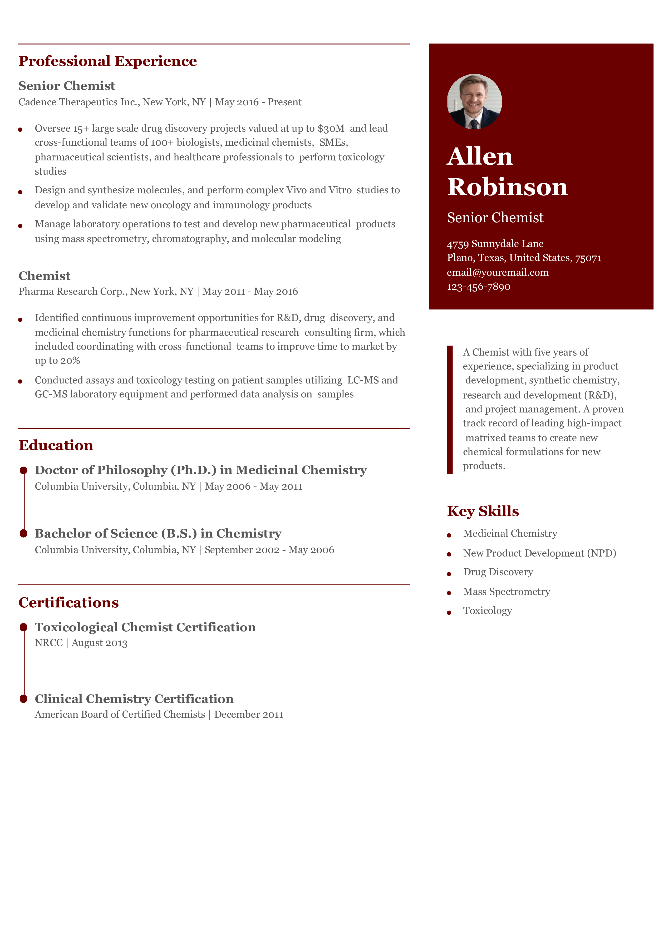 Senior-level Resume