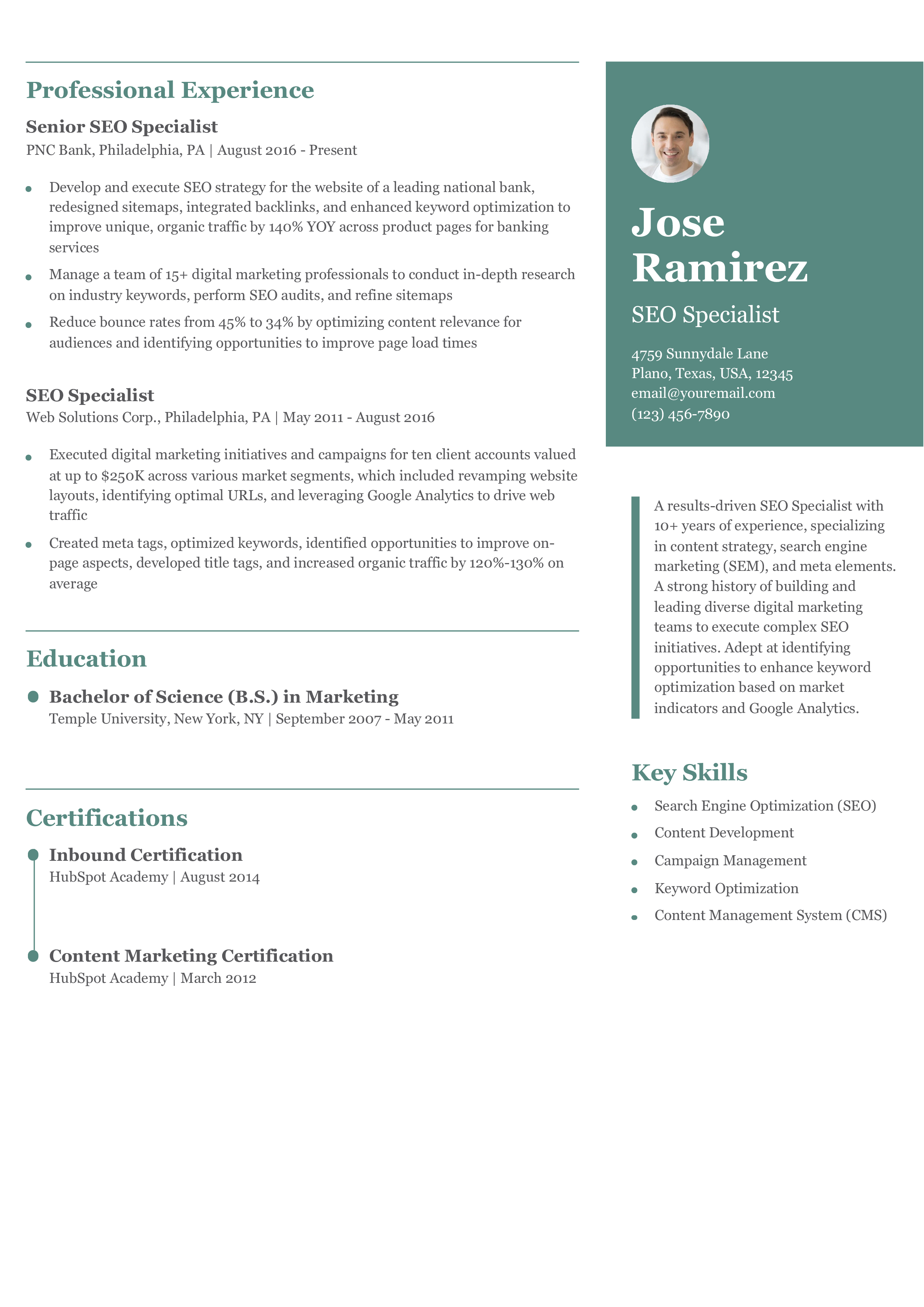 Senior-Level Resume