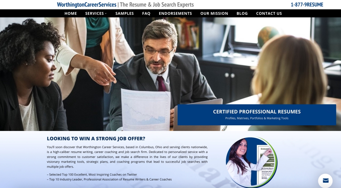 Worthington Career Services Homepage