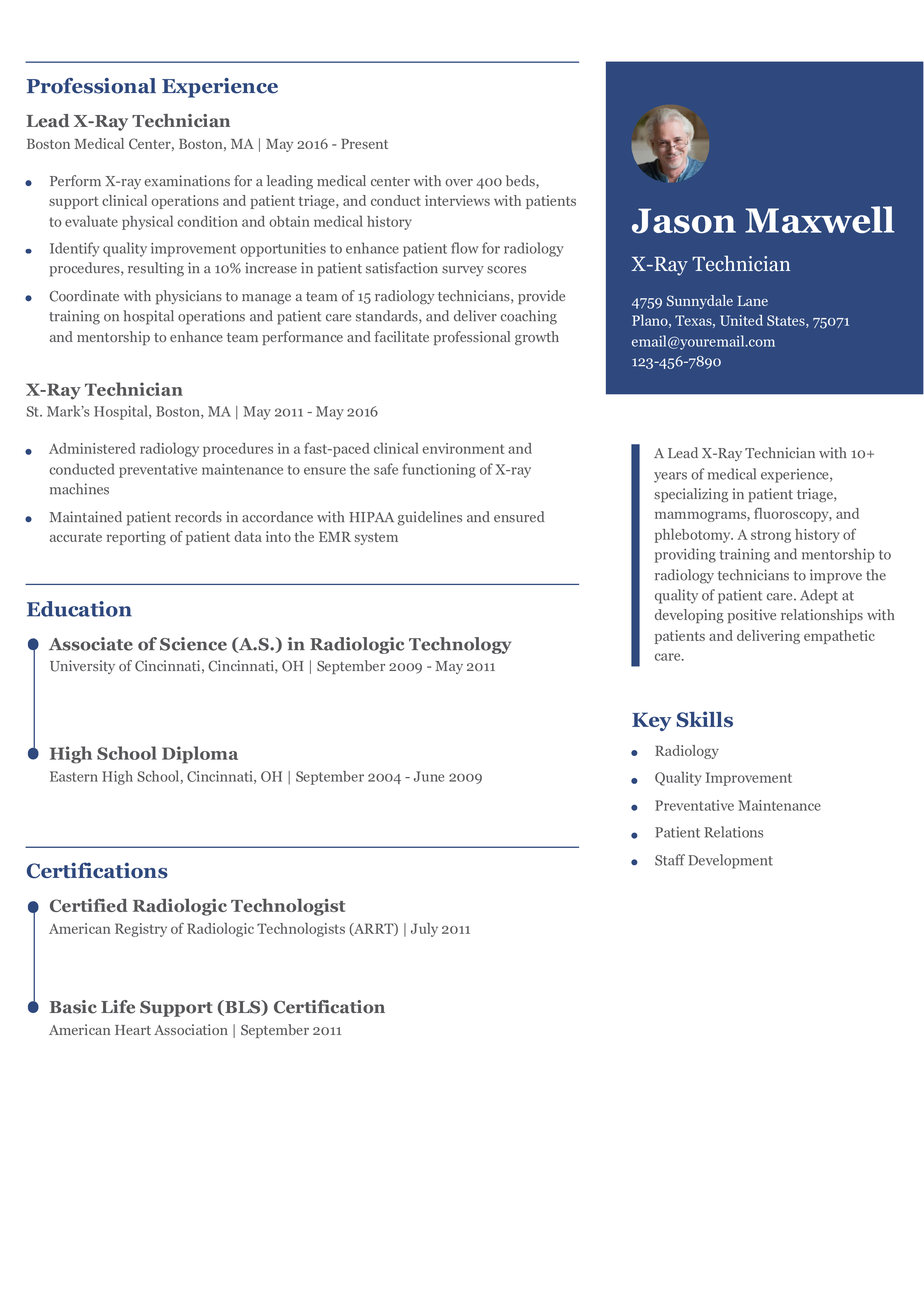 Senior-Level Resume