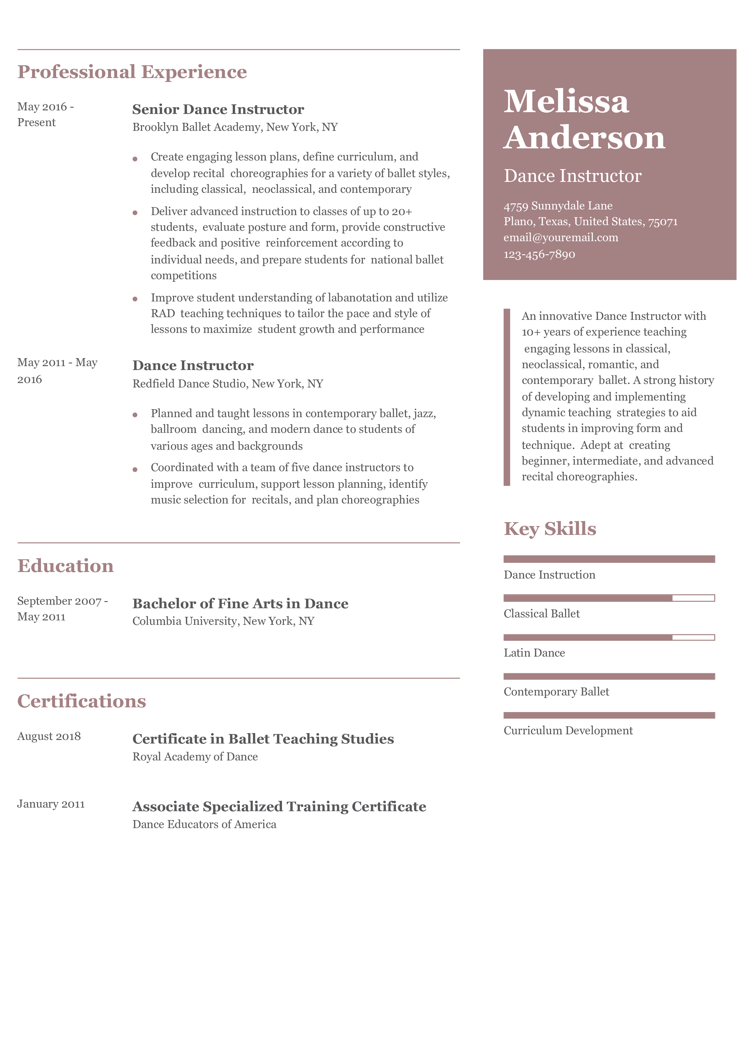 Senior-level Resume