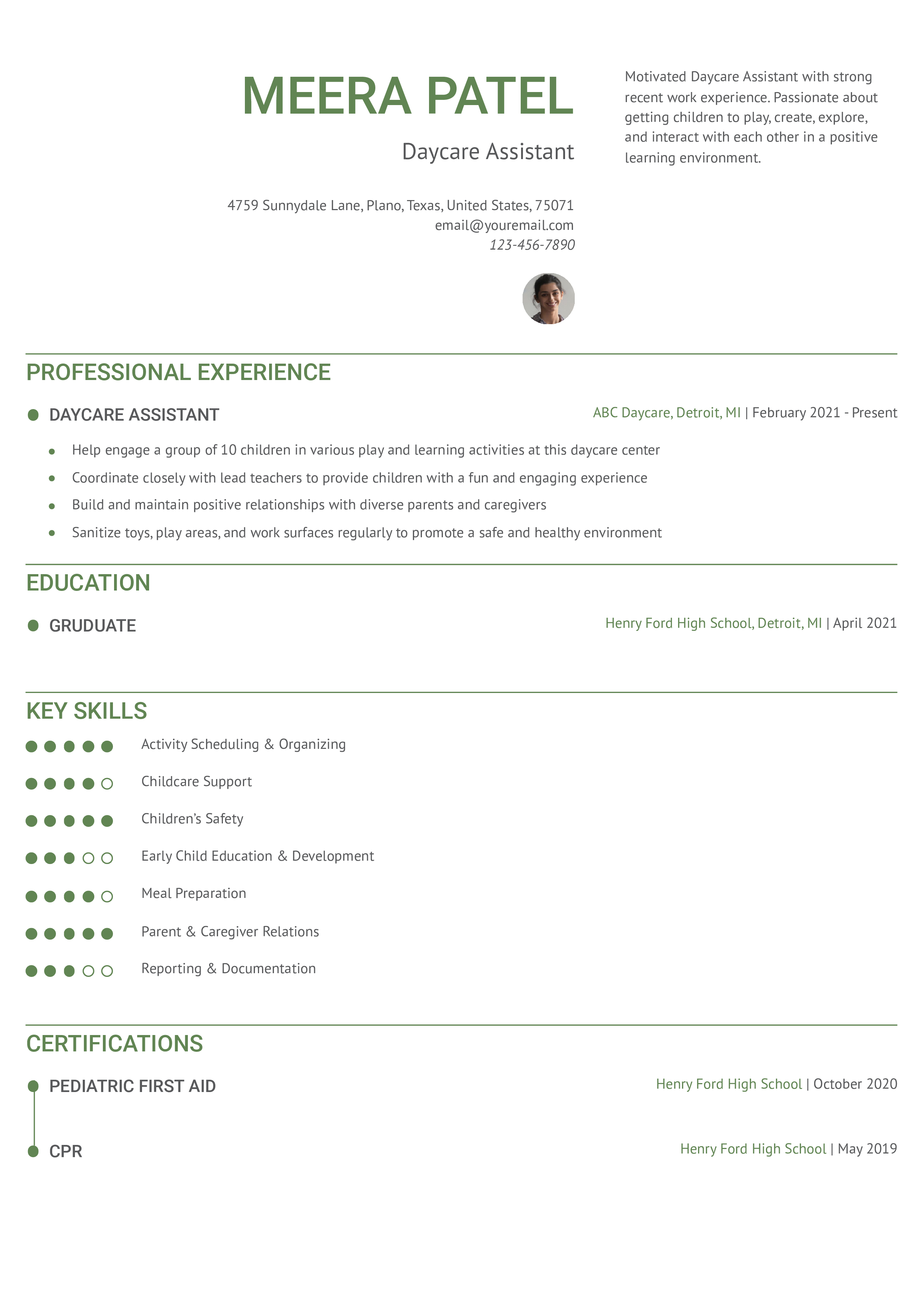 Entry-level Resume