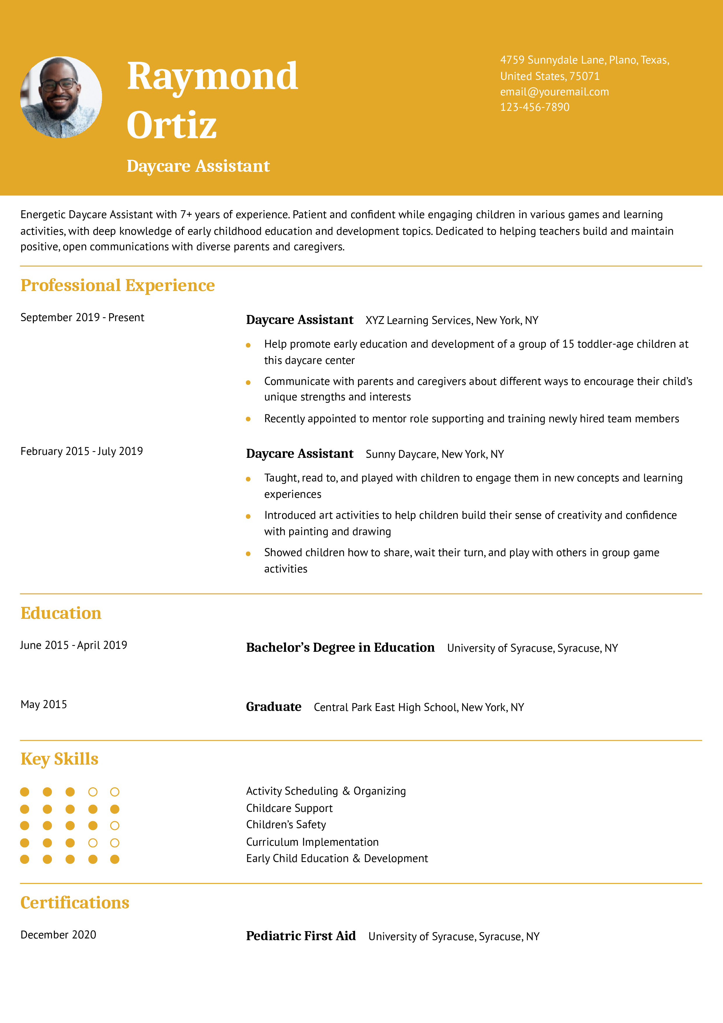 Senior-level Resume