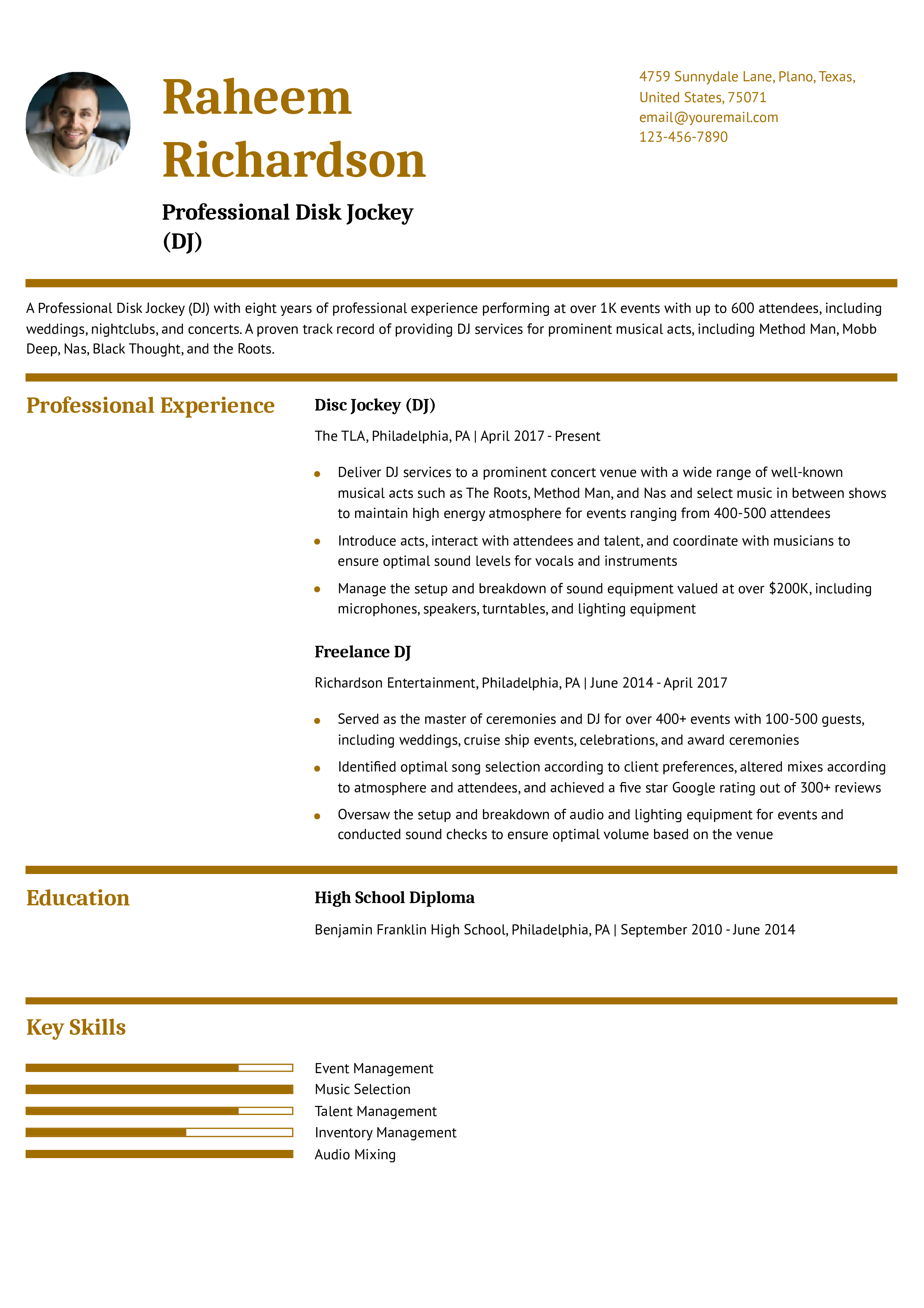 Entry-Level Resume