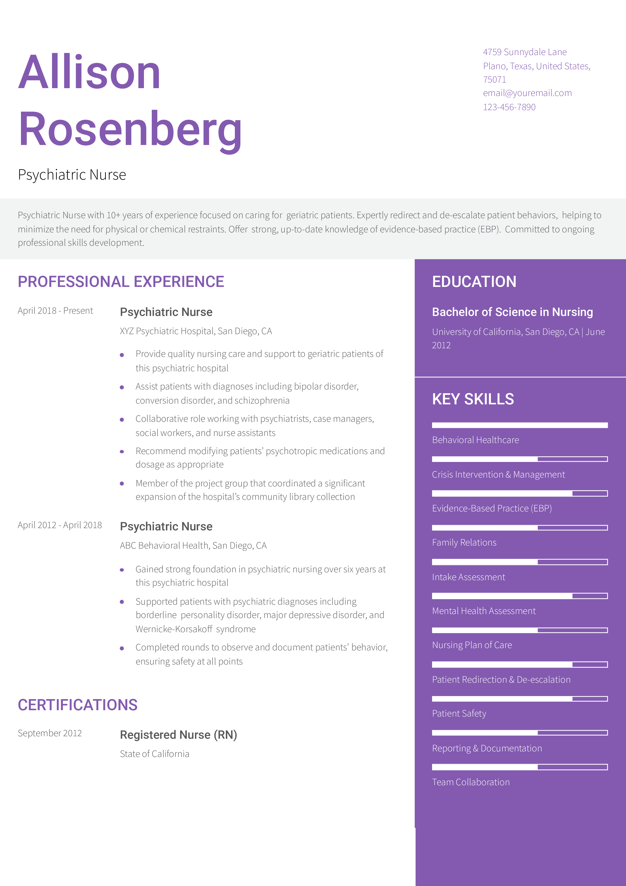 Senior-level Resume