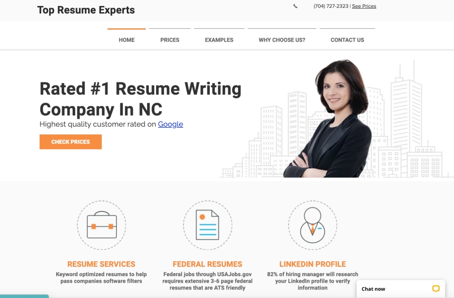 Top Resume Experts Homepage