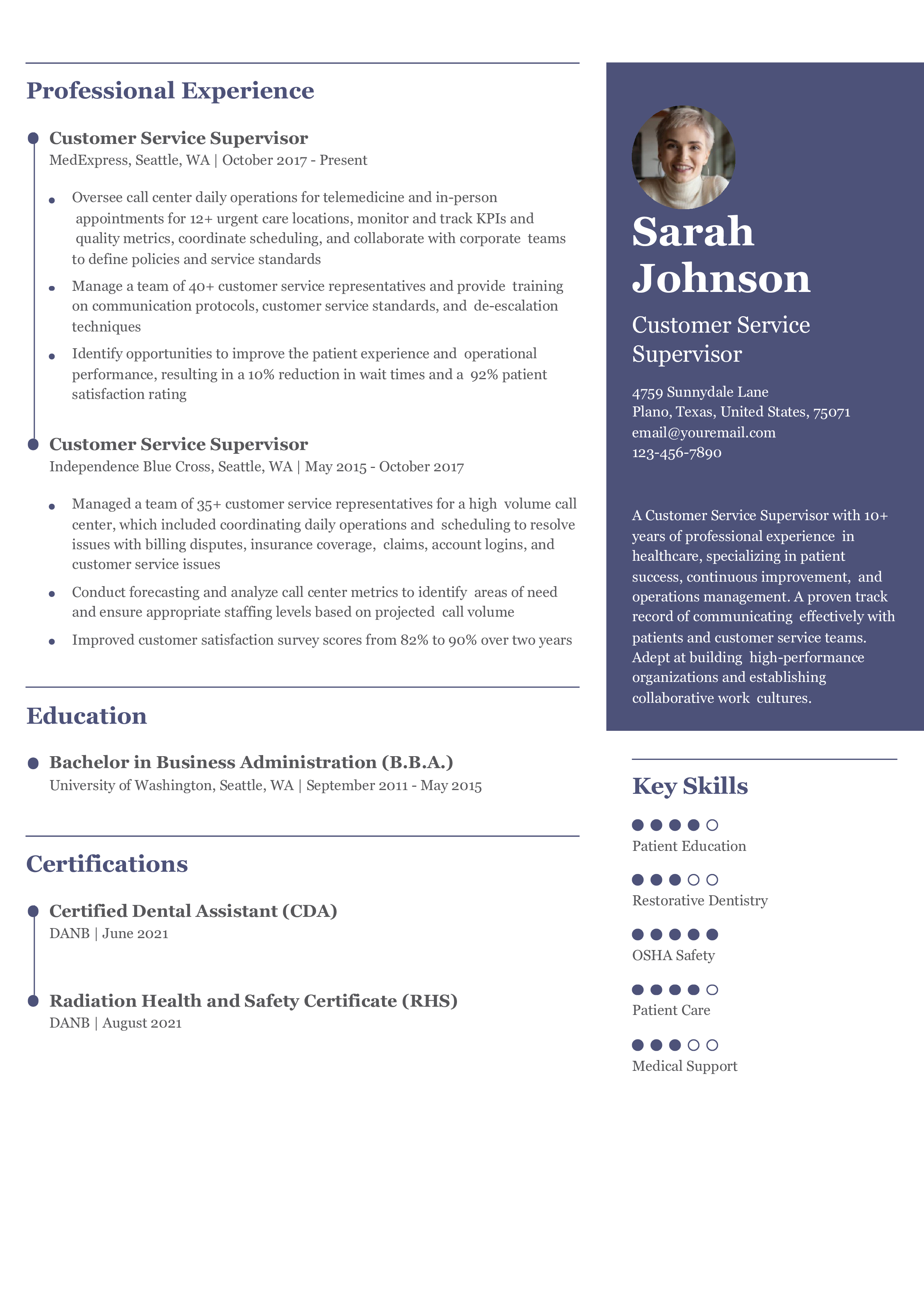 Senior-Level Resume