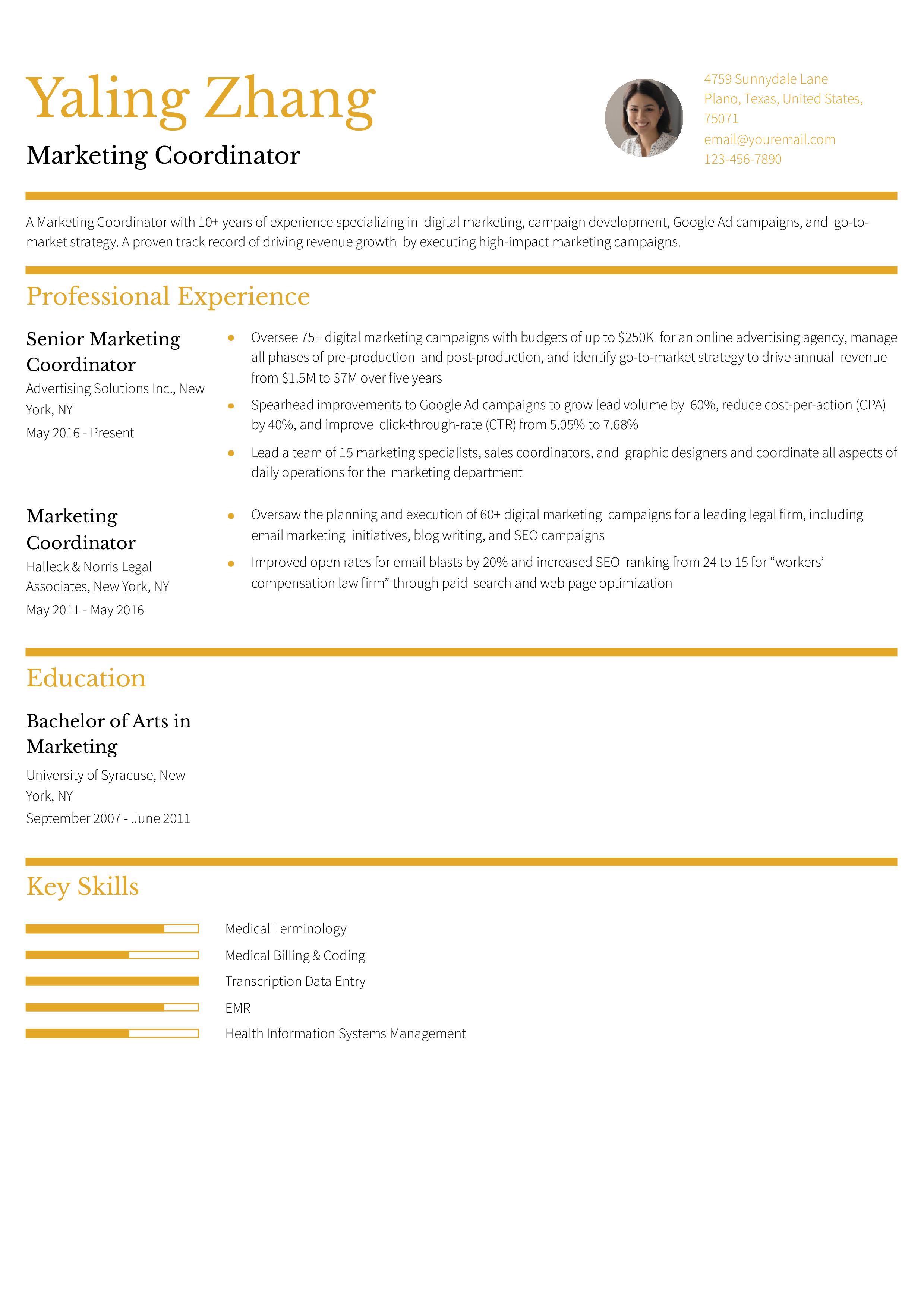 Senior-Level Resume