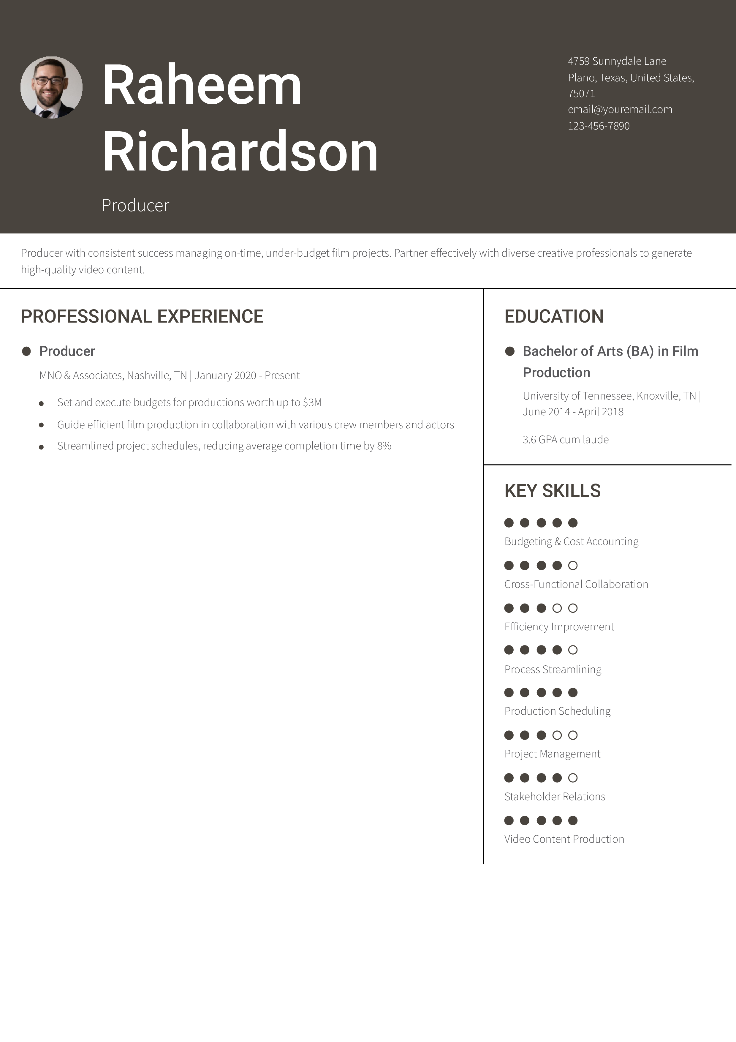 Entry-Level Resume