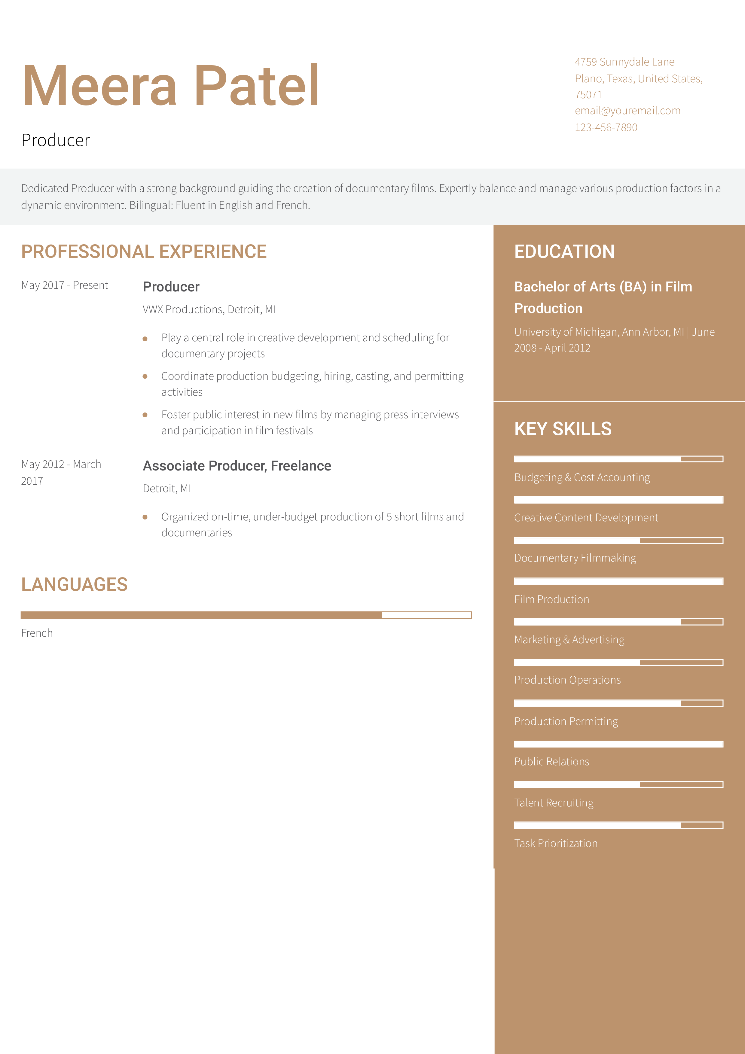 Senior-Level Resume