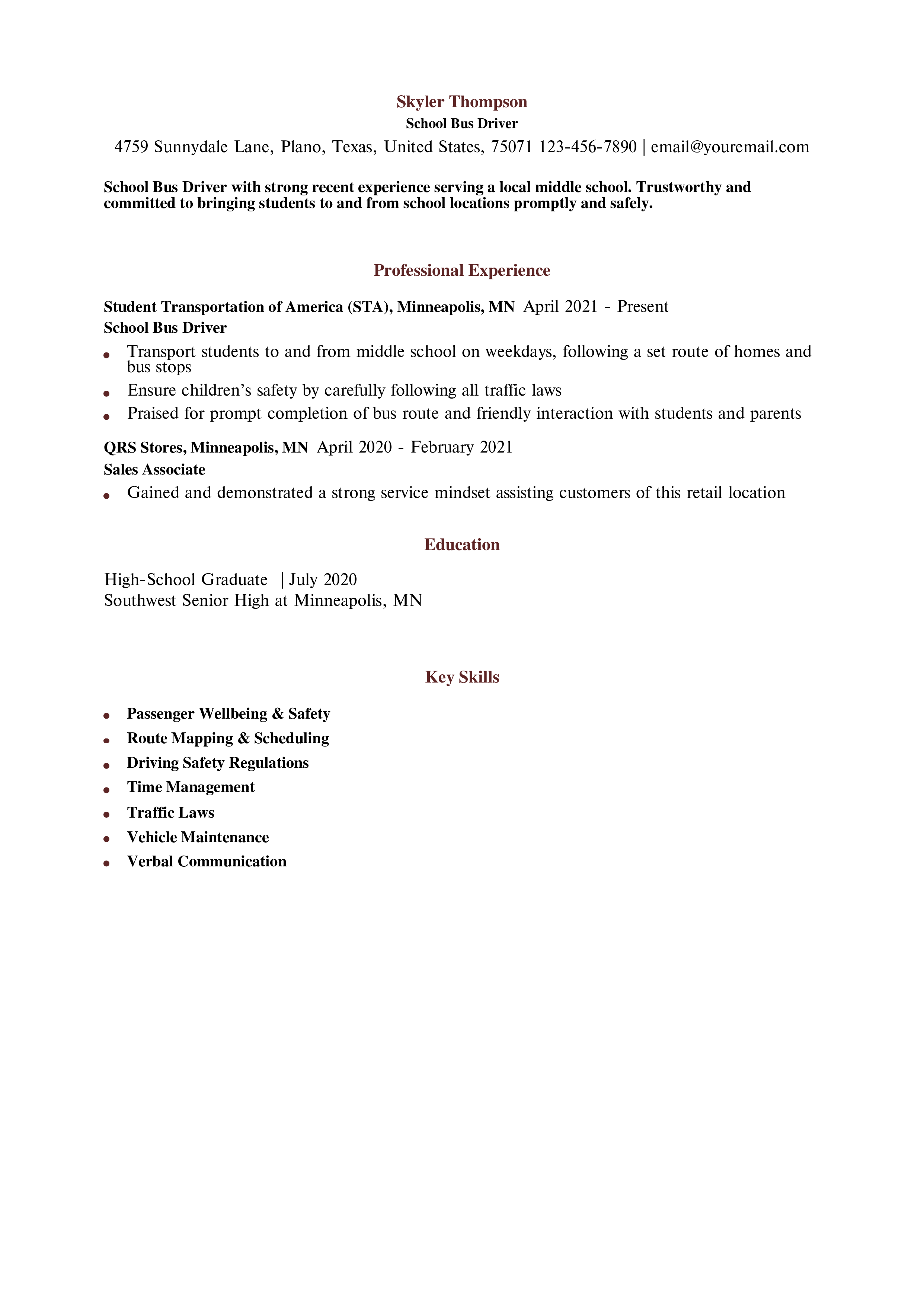 Entry-Level Resume