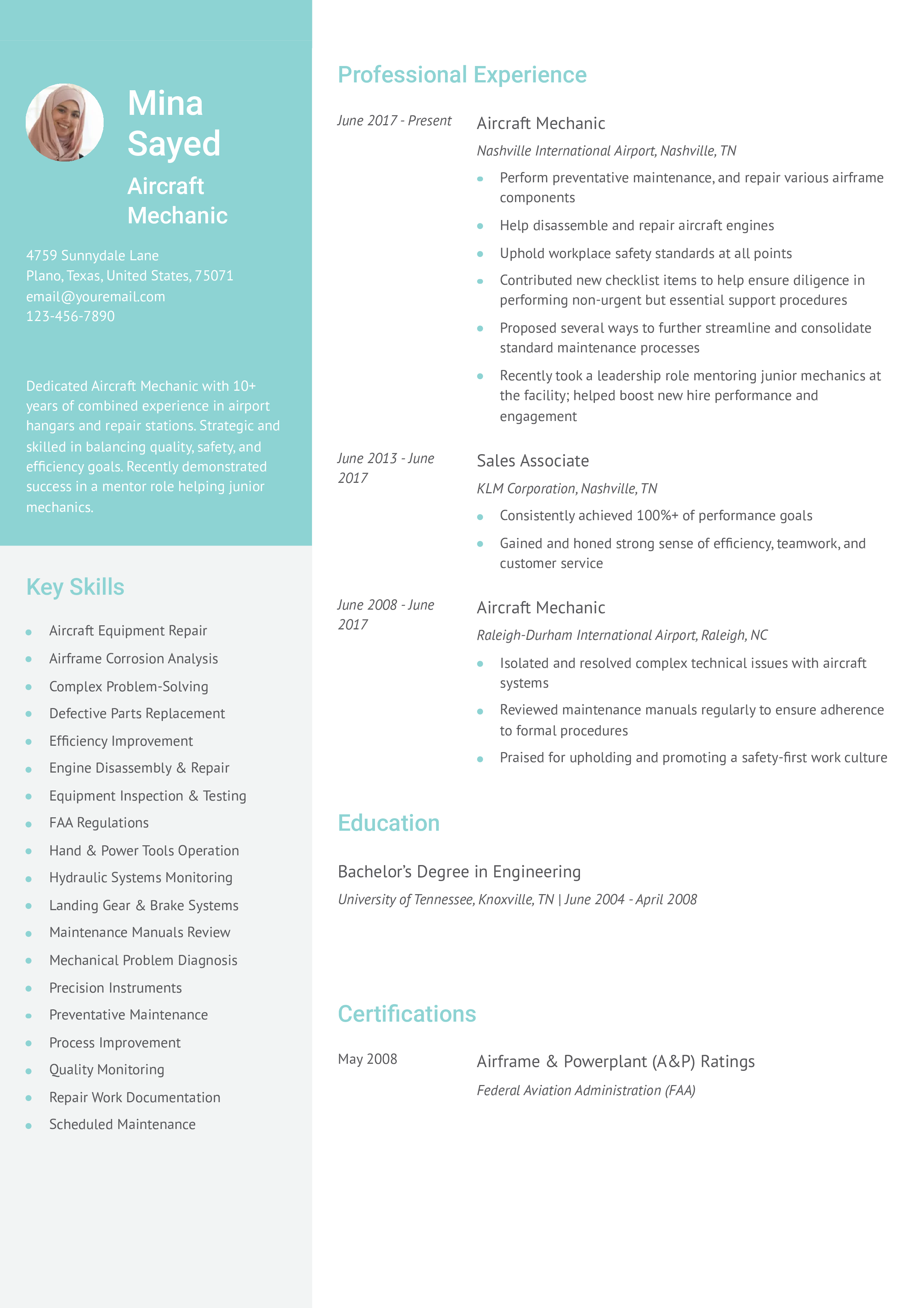 Senior-Level Resume