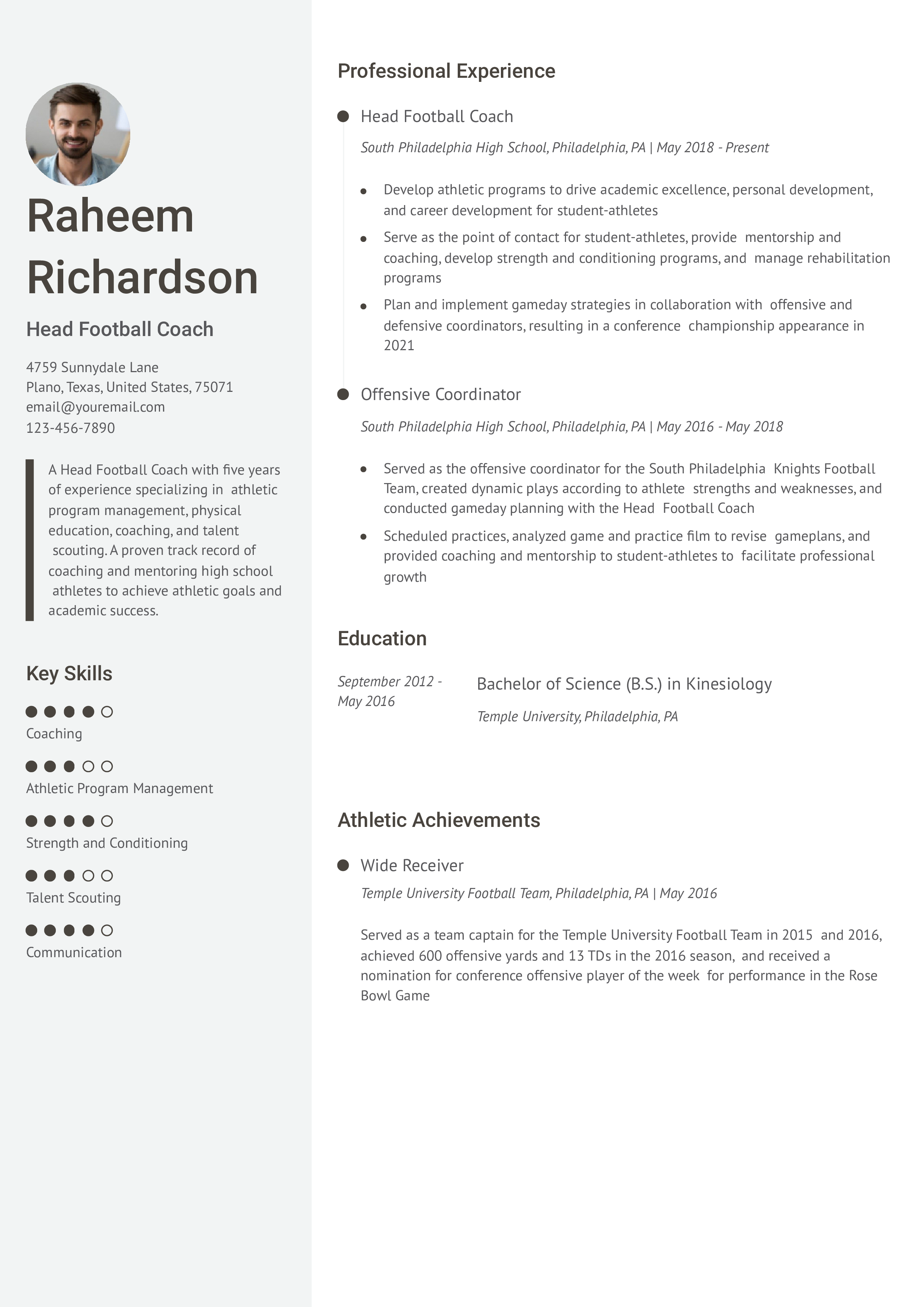 Mid-Career Resume