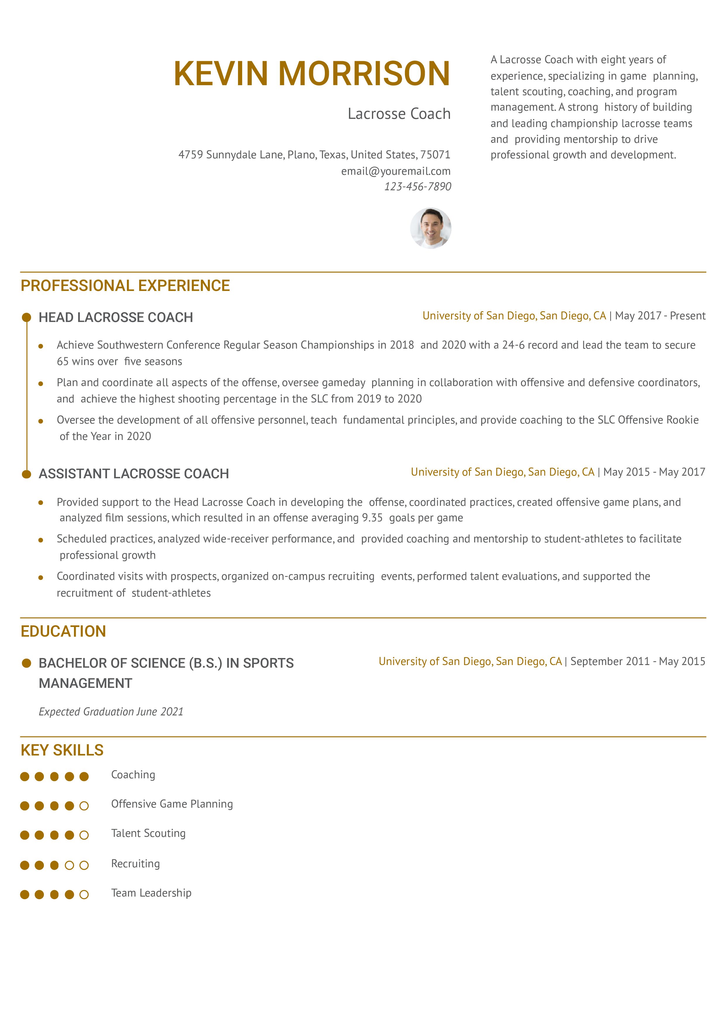 Senior-Level Resume