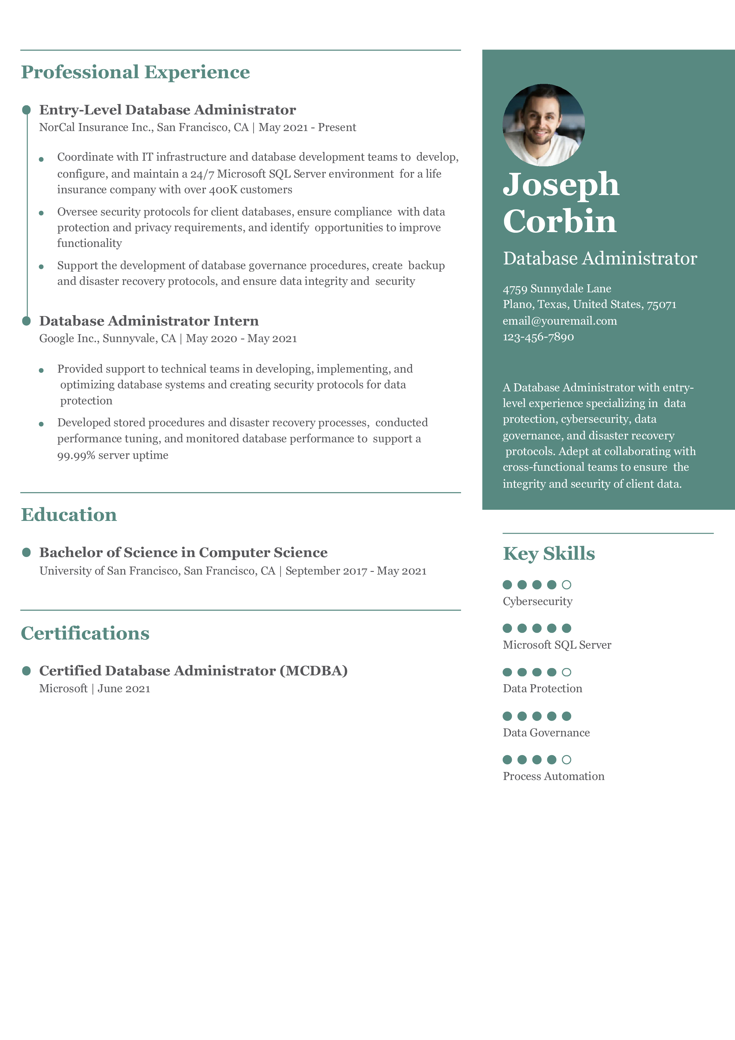 Senior-Level Resume