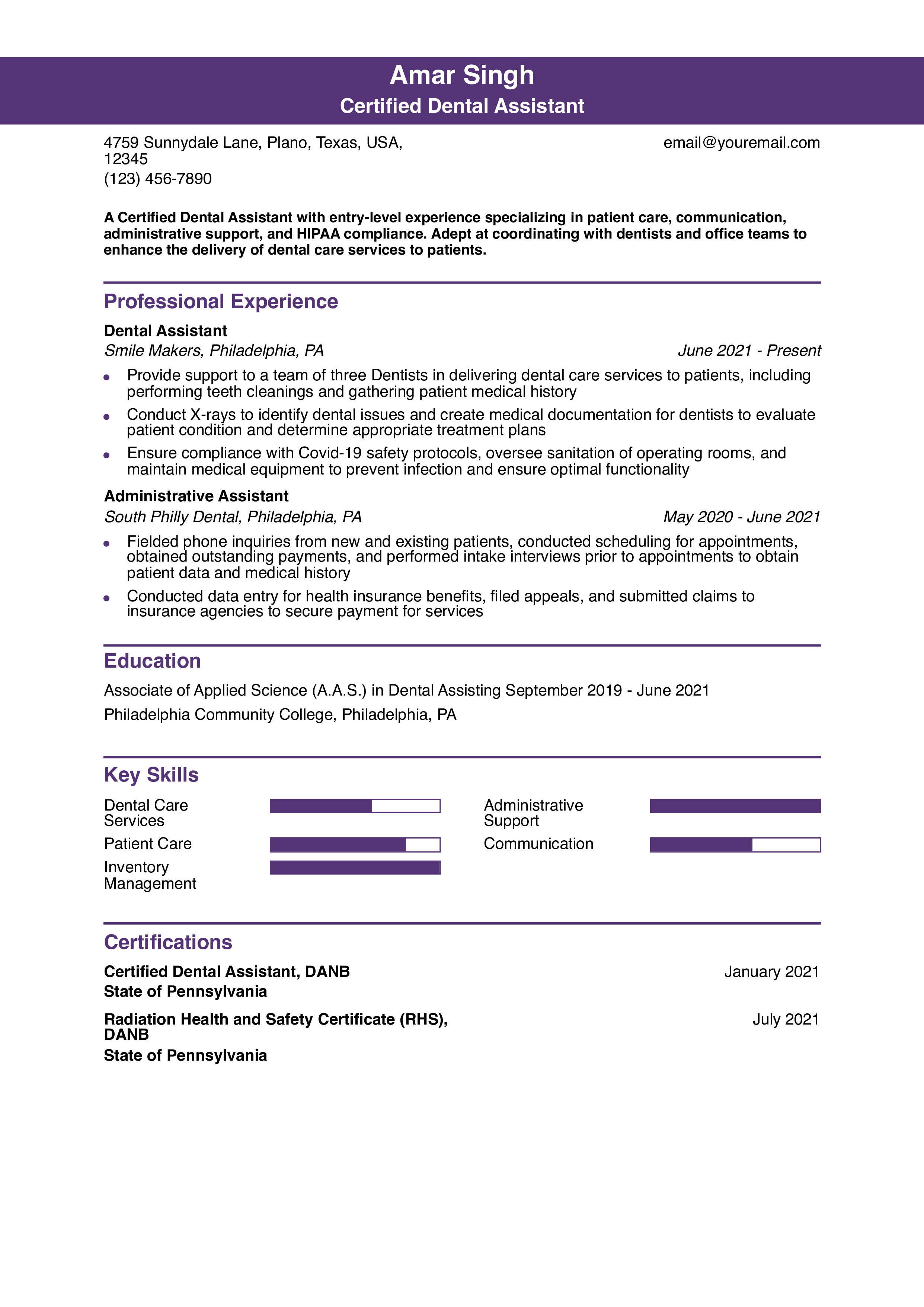 Entry-Level Resume