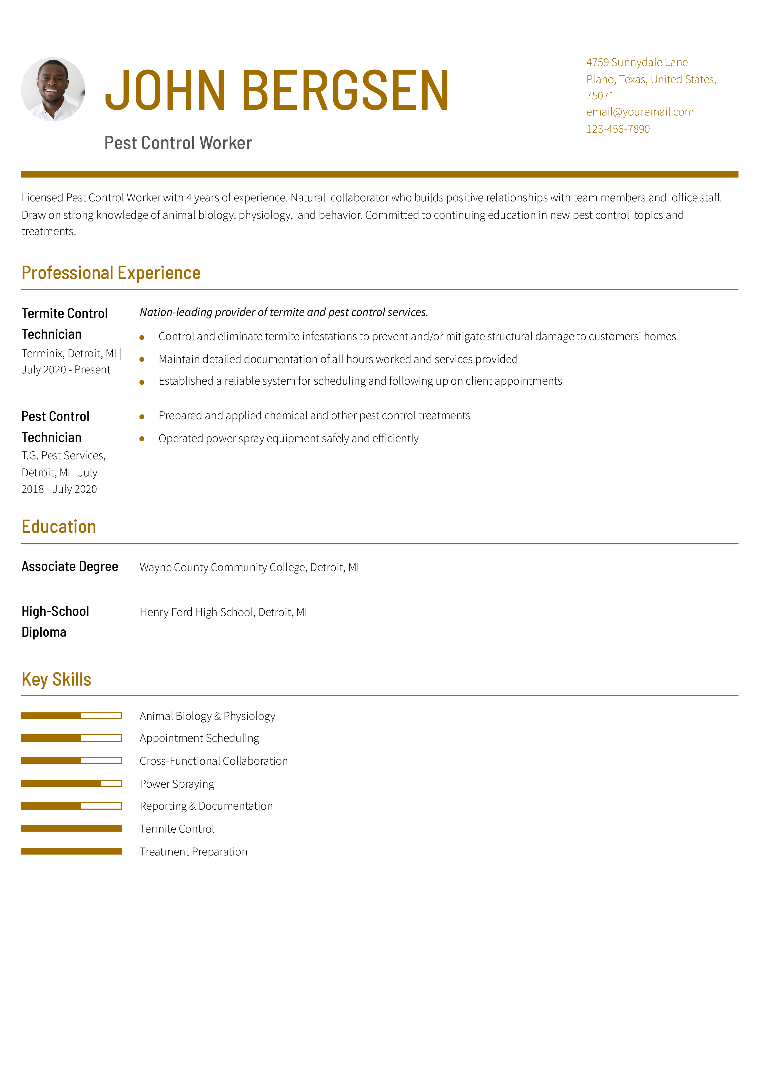 Mid-Career Resume