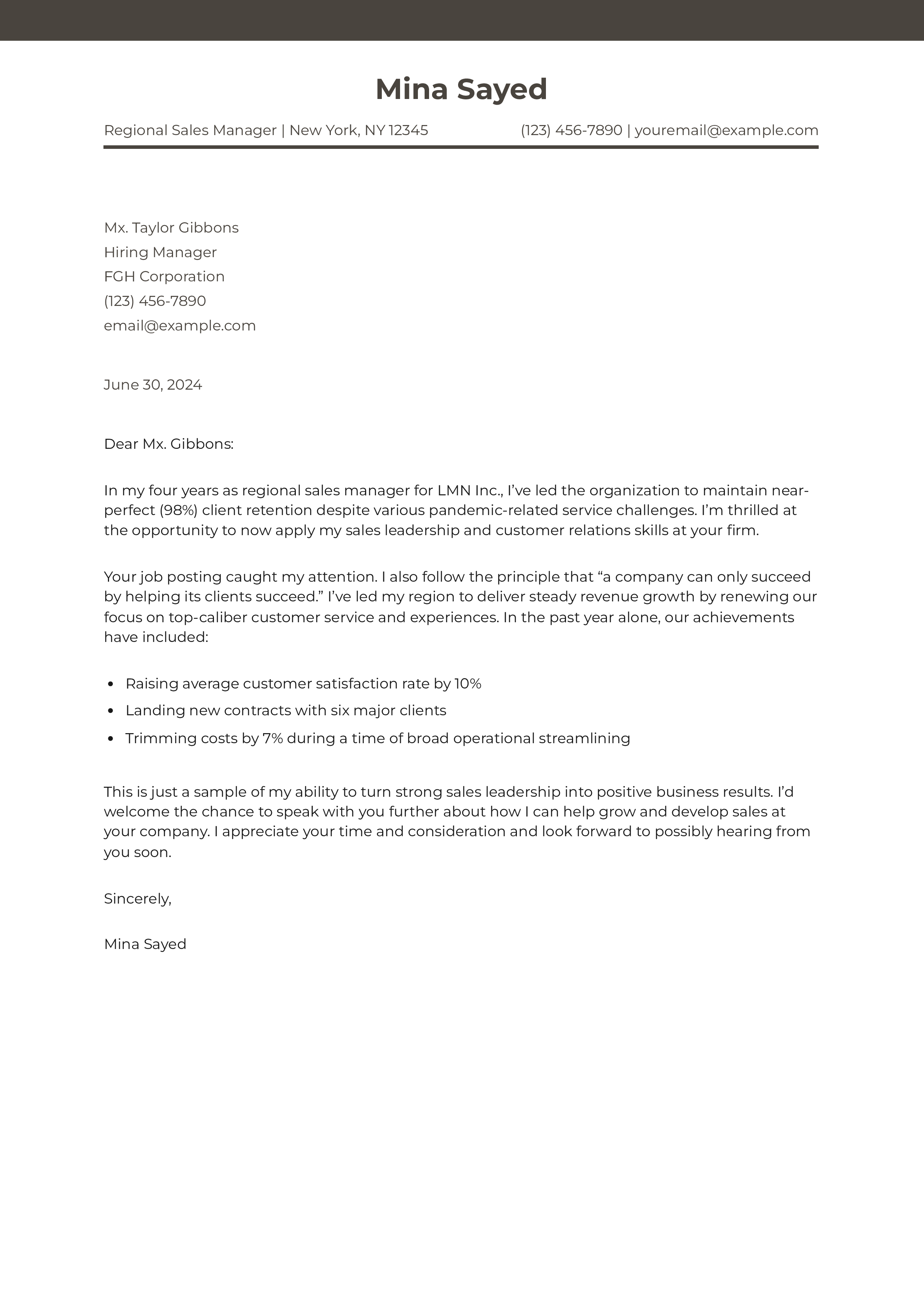 Mid-Career Resume