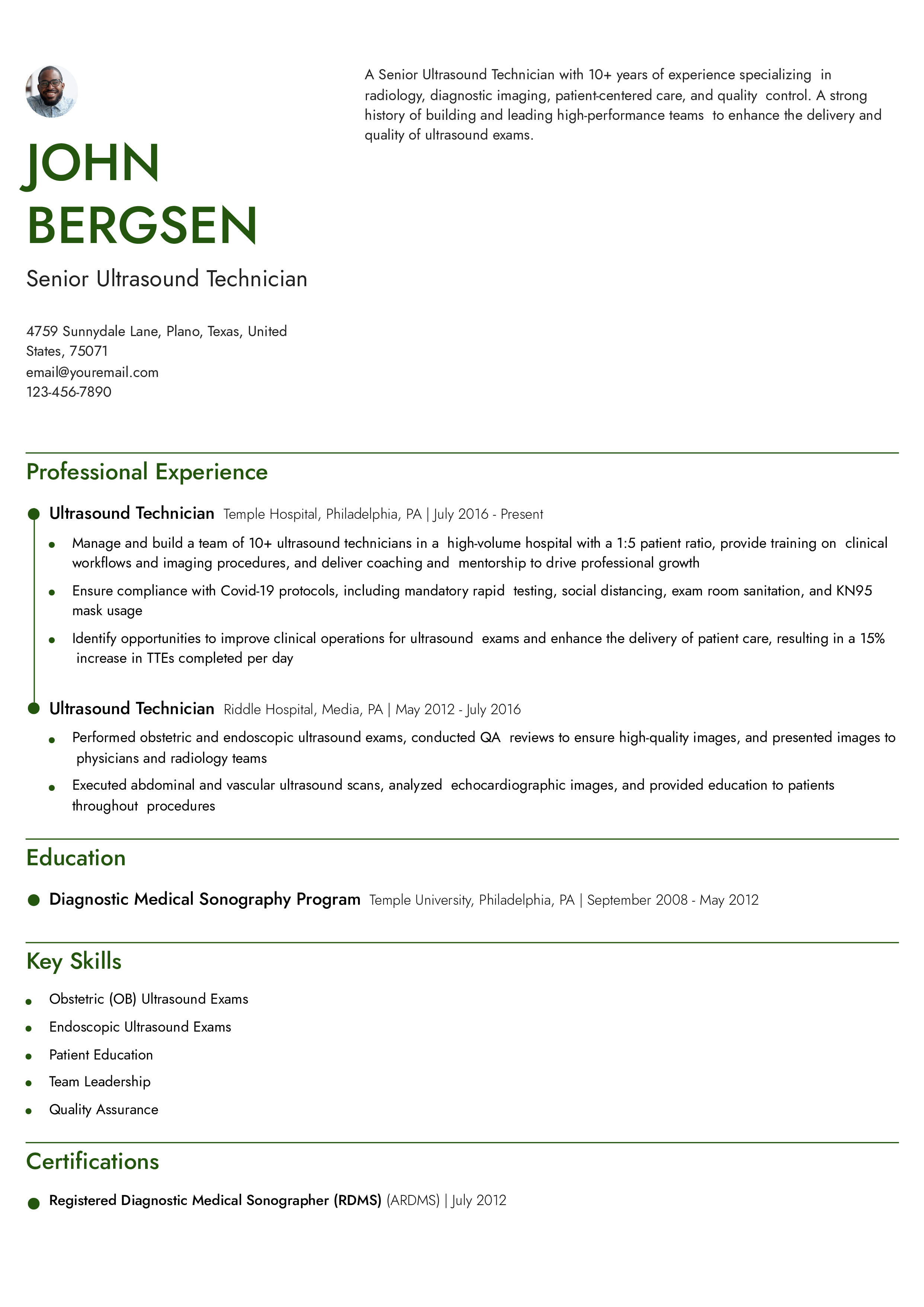 Ultrasound Technician Resume Examples - Ultrasound Technician Senior Level.pdf 