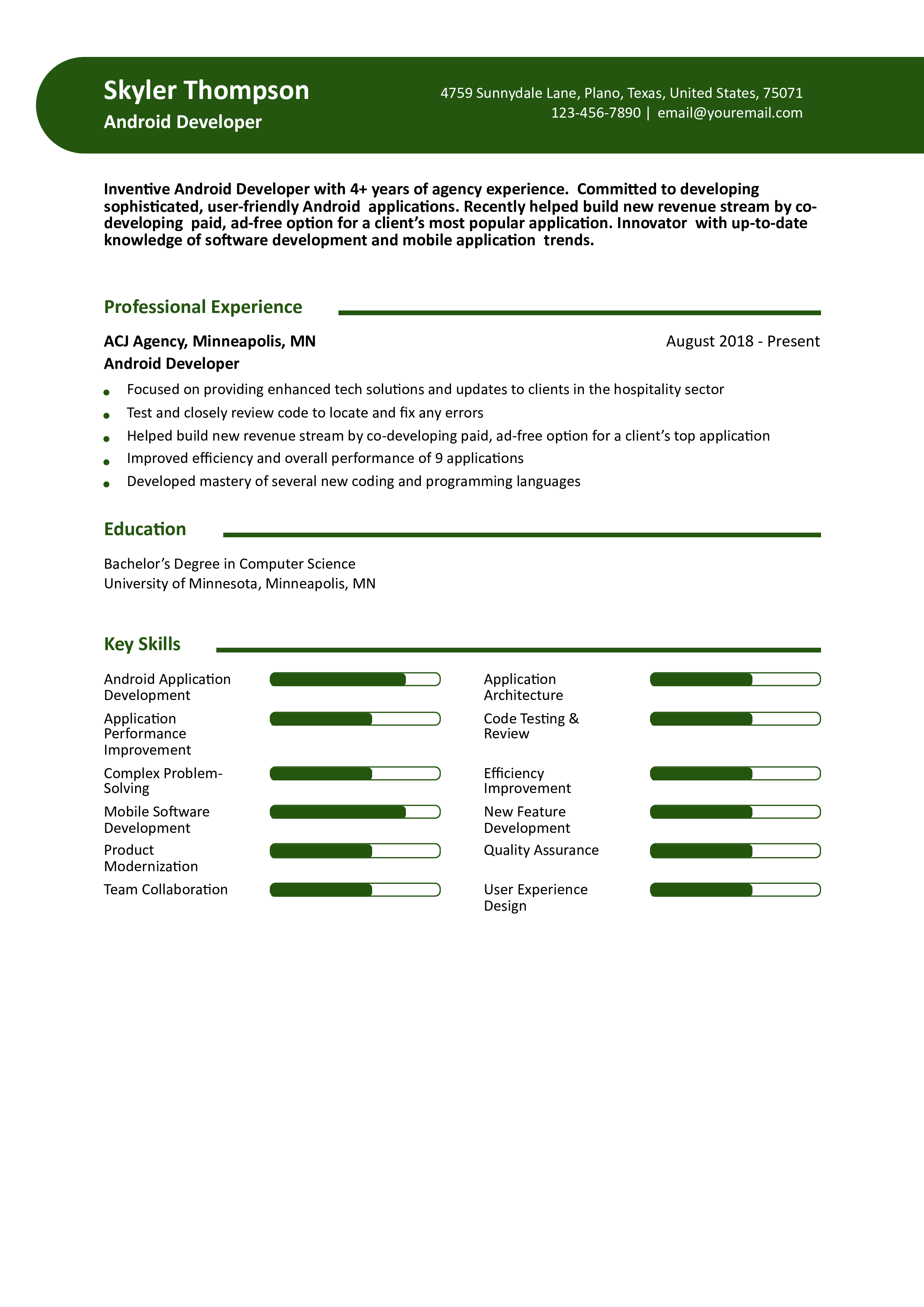 Entry-level Resume