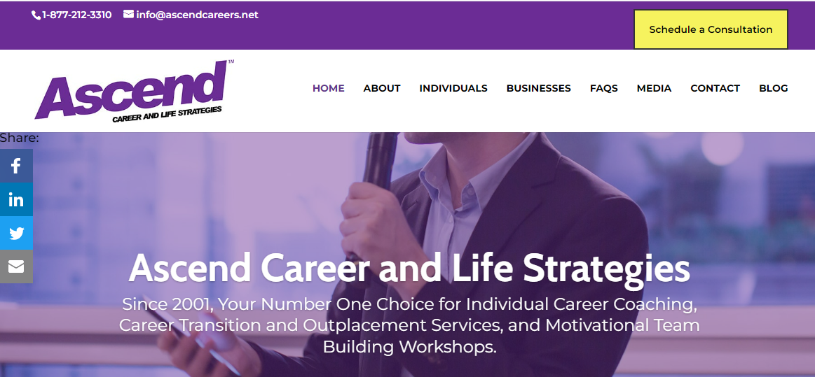Ascend Career and Life Strategies Homepage
