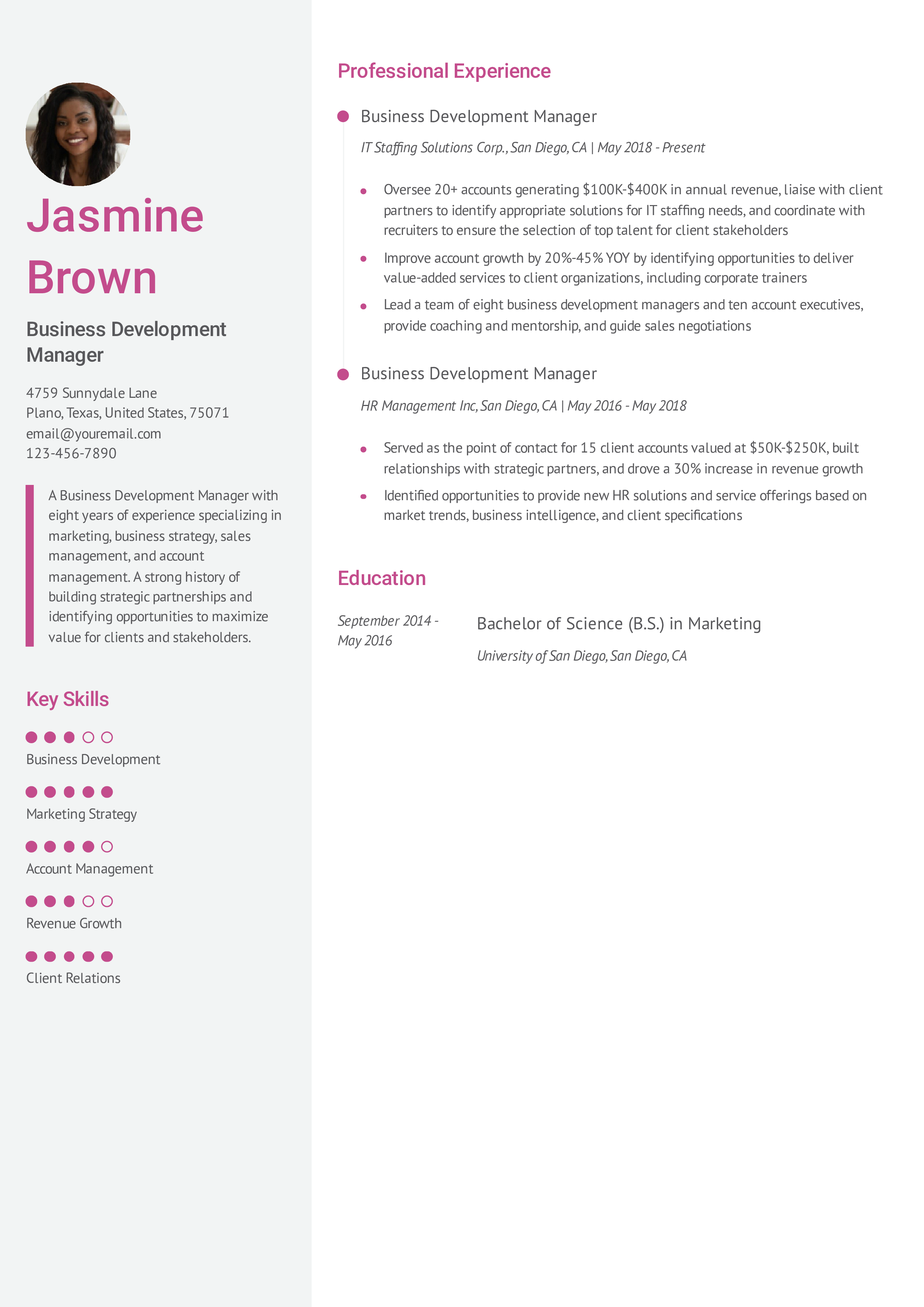 Organized Resume Template