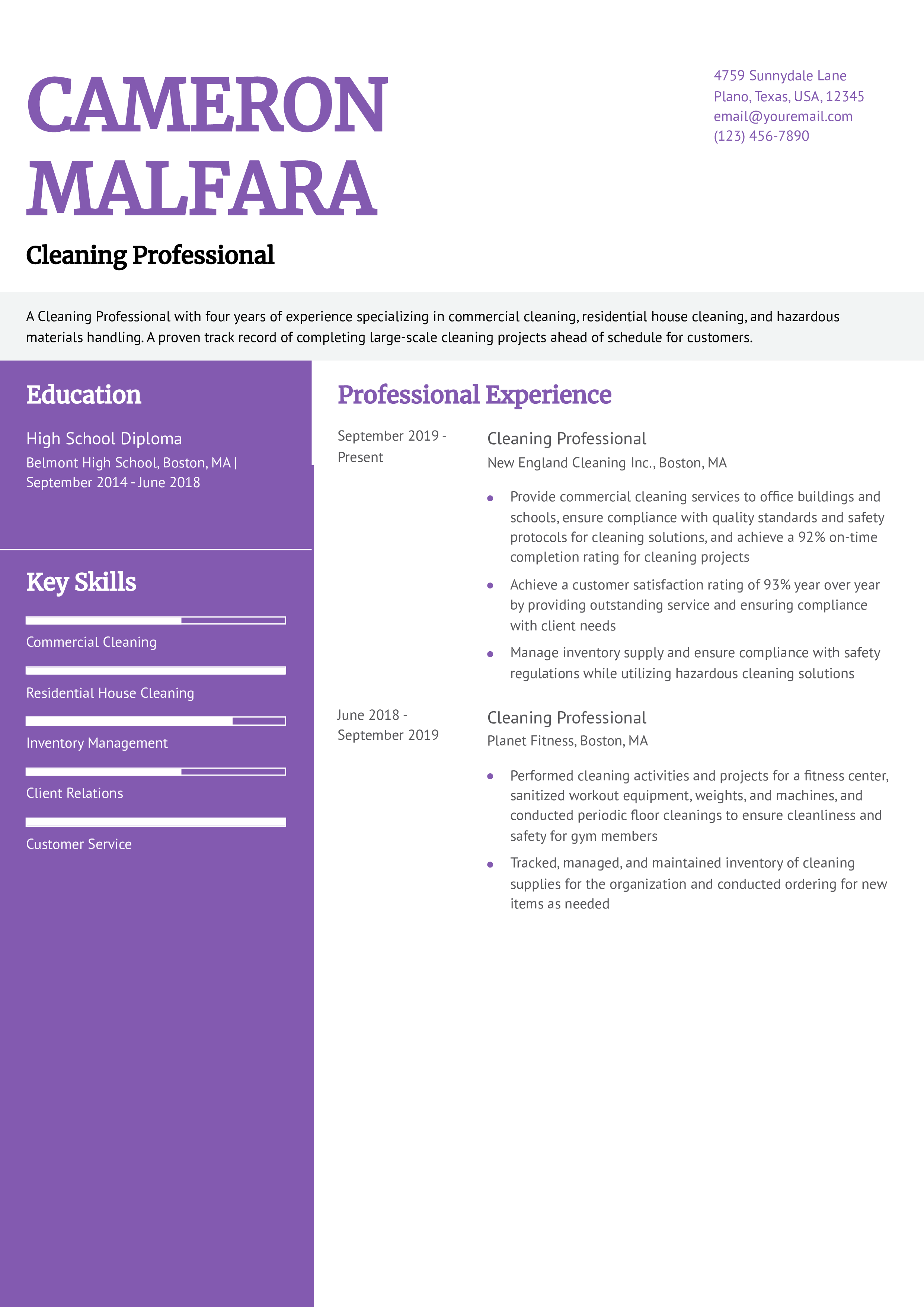 Entry-level Resume