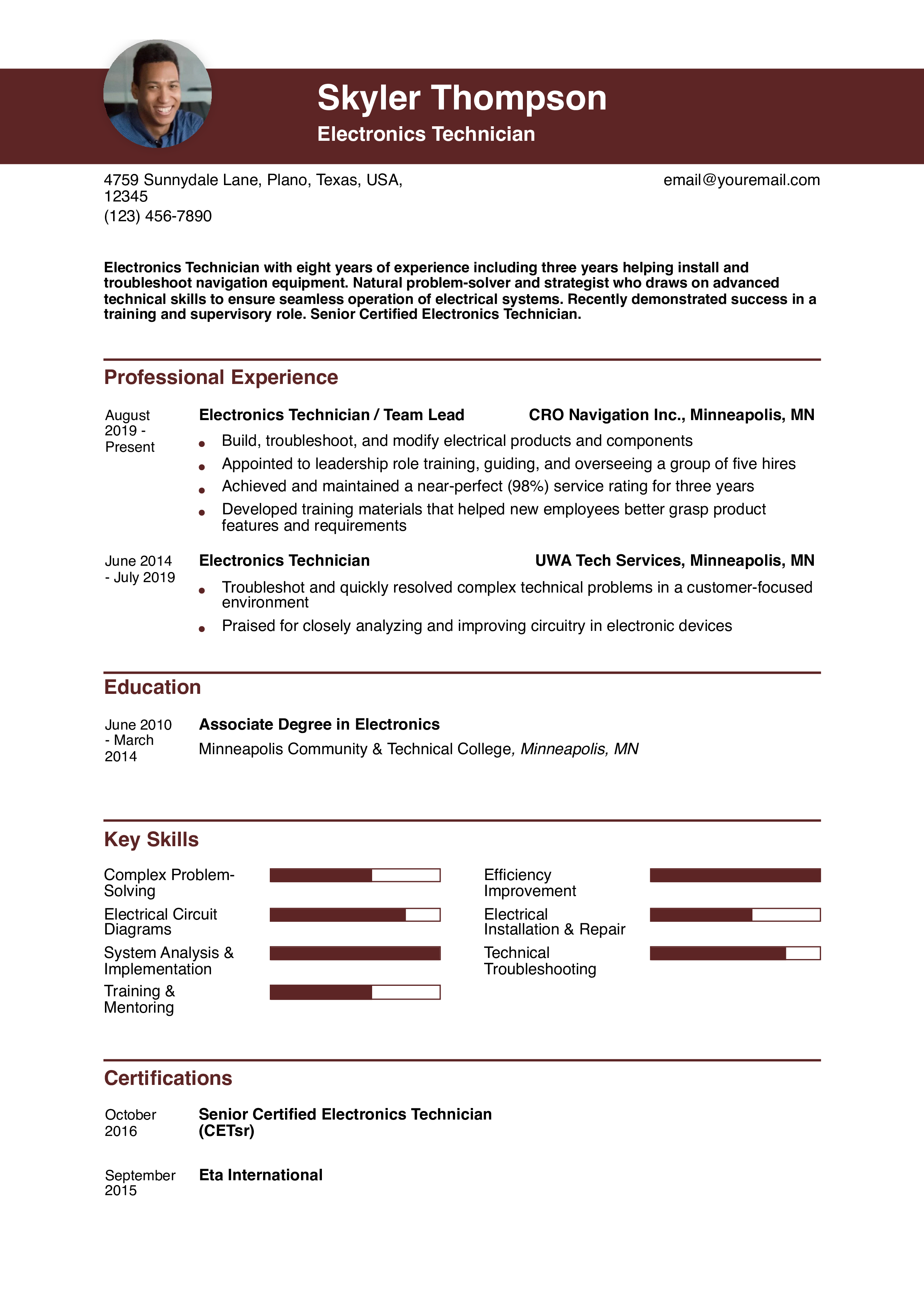 Senior-level Resume