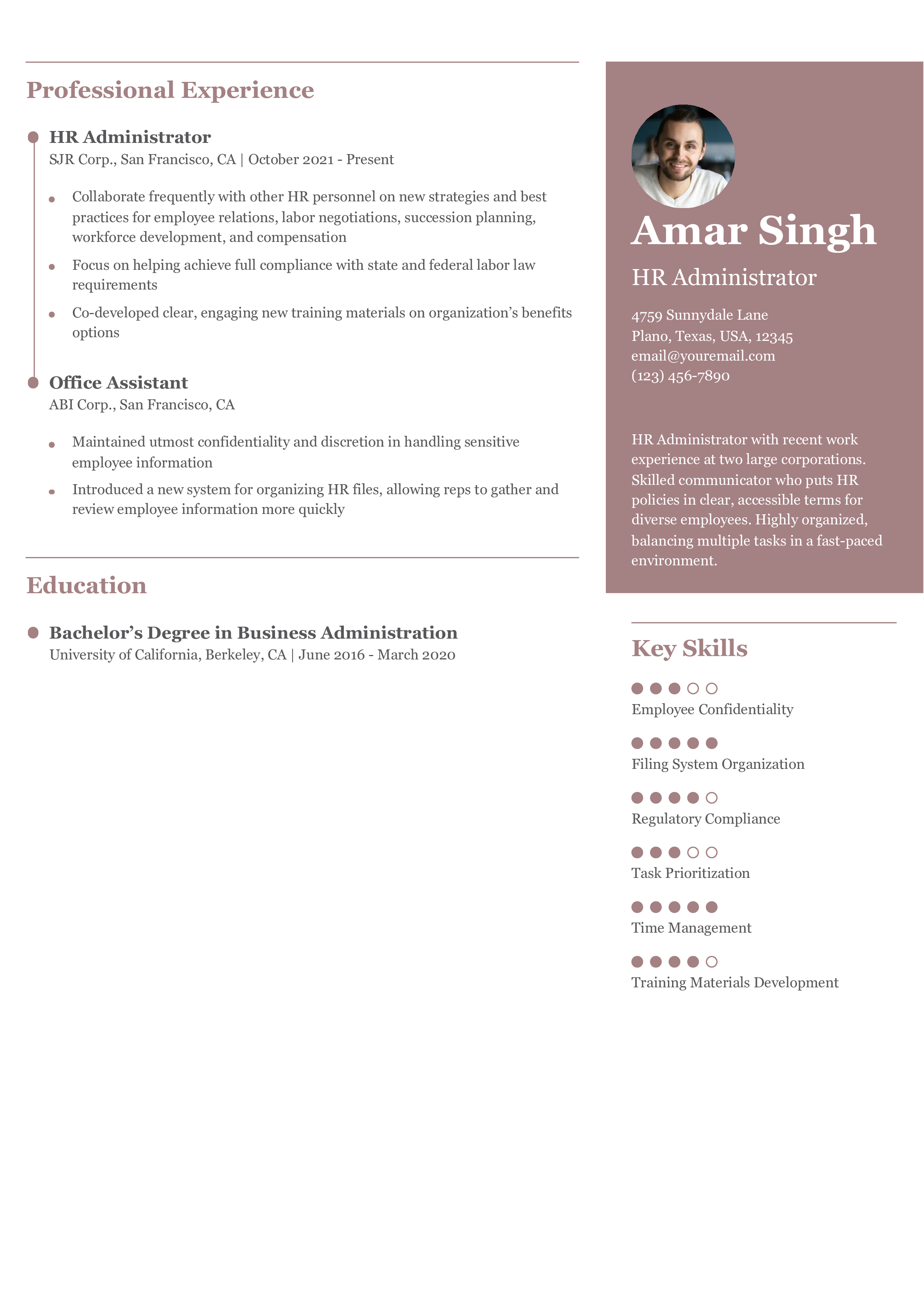 Senior-Level Resume