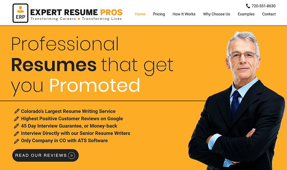 Expert Resume Pros Homepage
